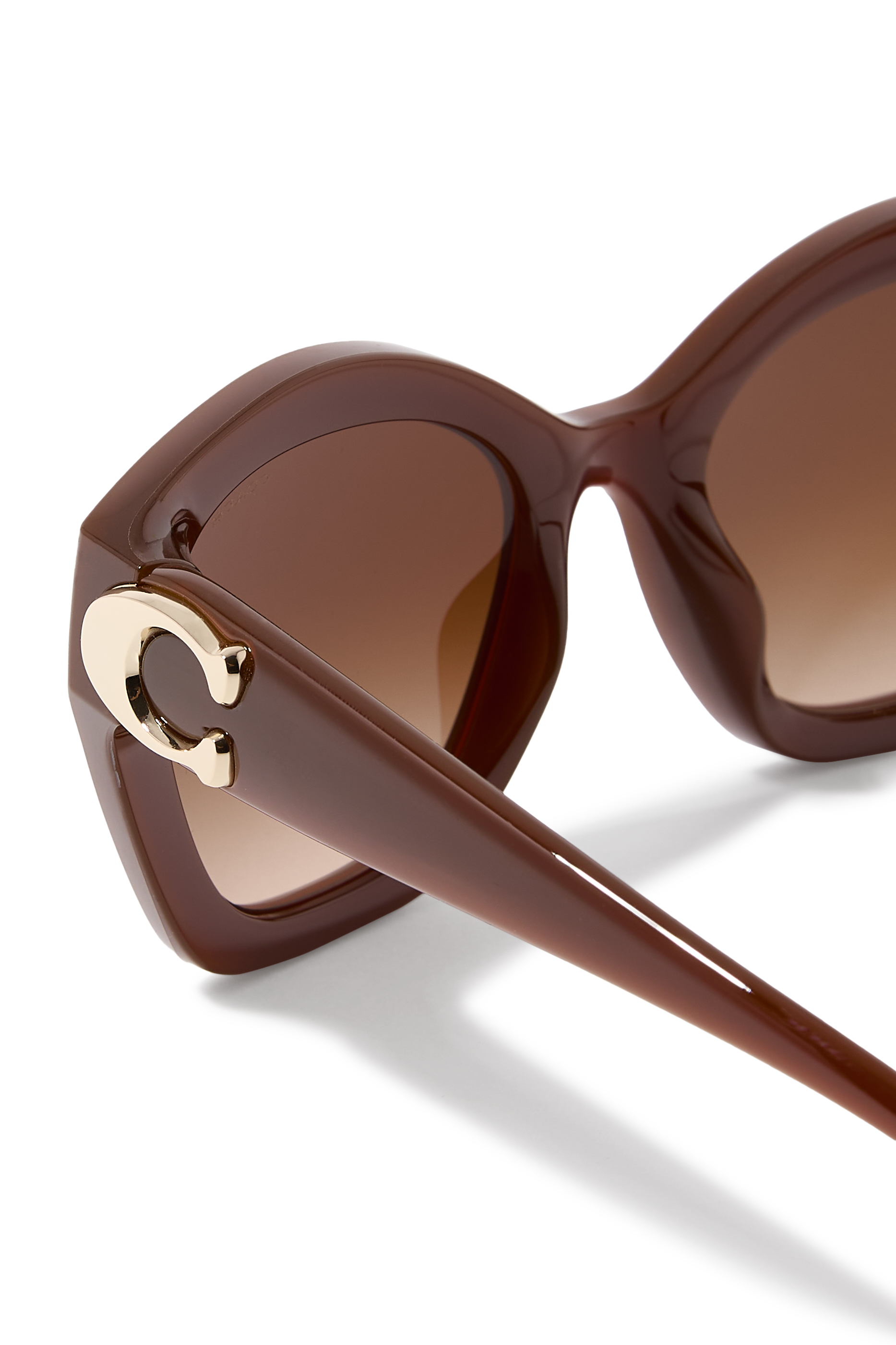 Full Fit Maxi Sculpted C Square Cat Eye Sunglasses