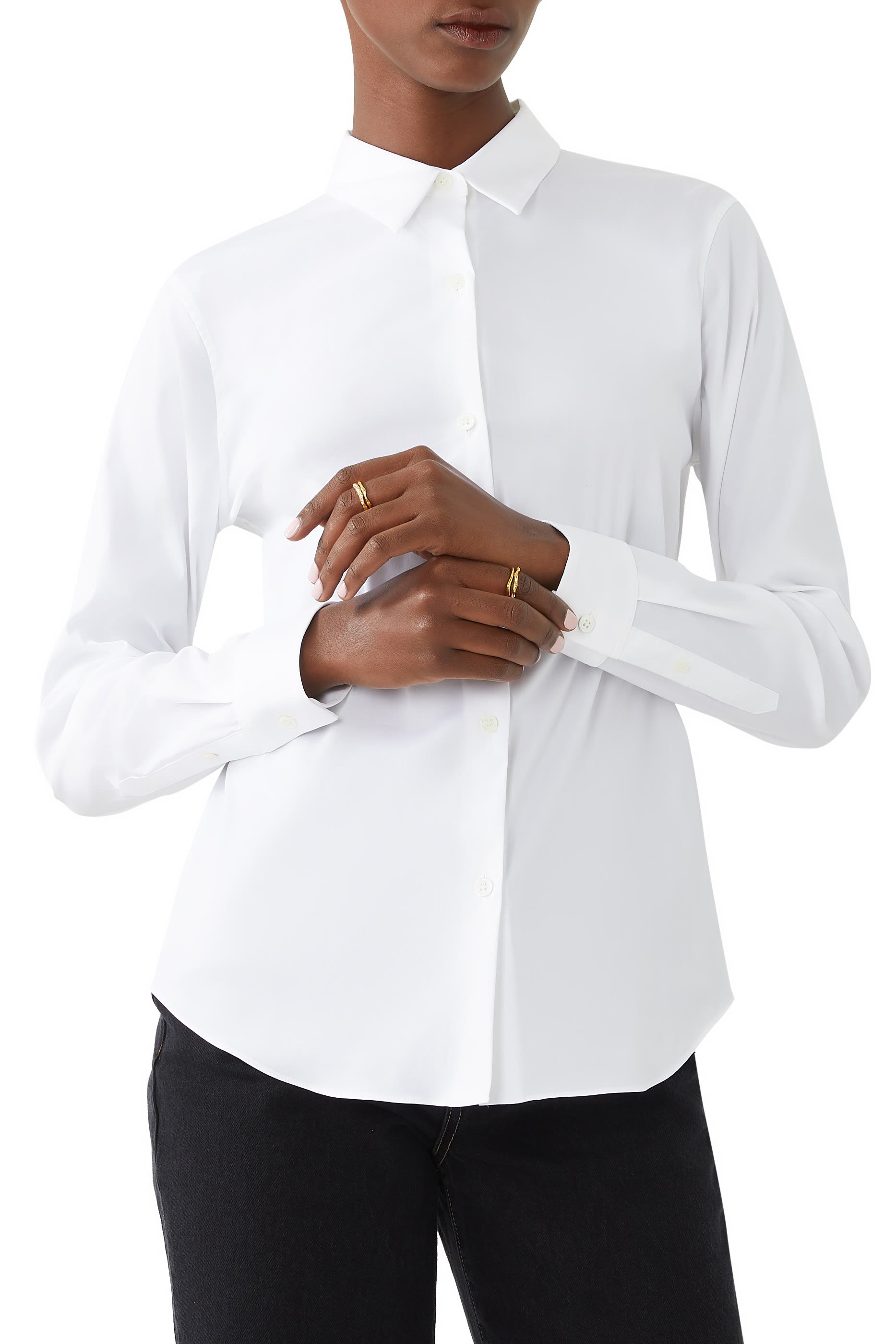 Tenia Cotton Blend Blouse