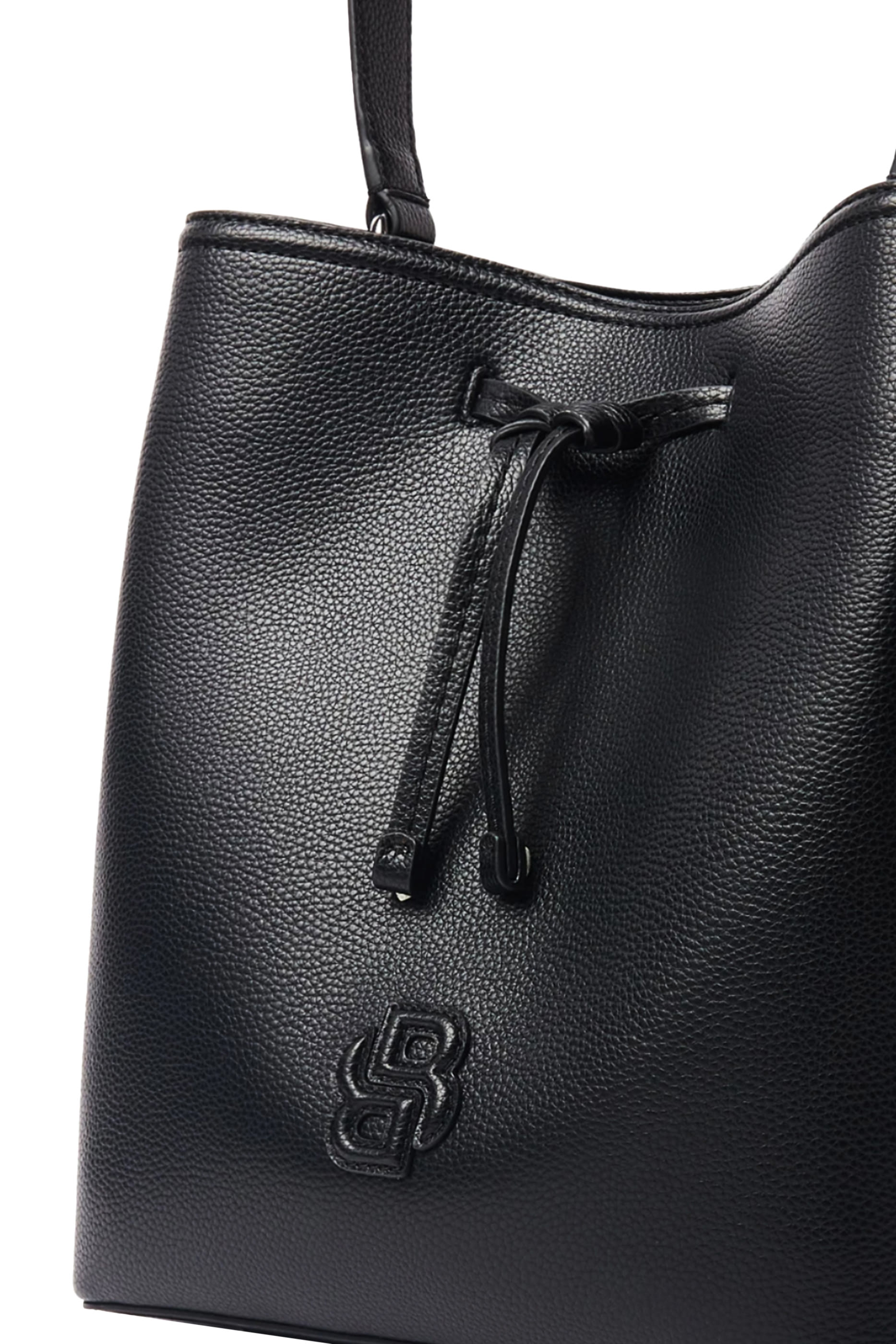Anett Double B Monogram Drawstring Bag