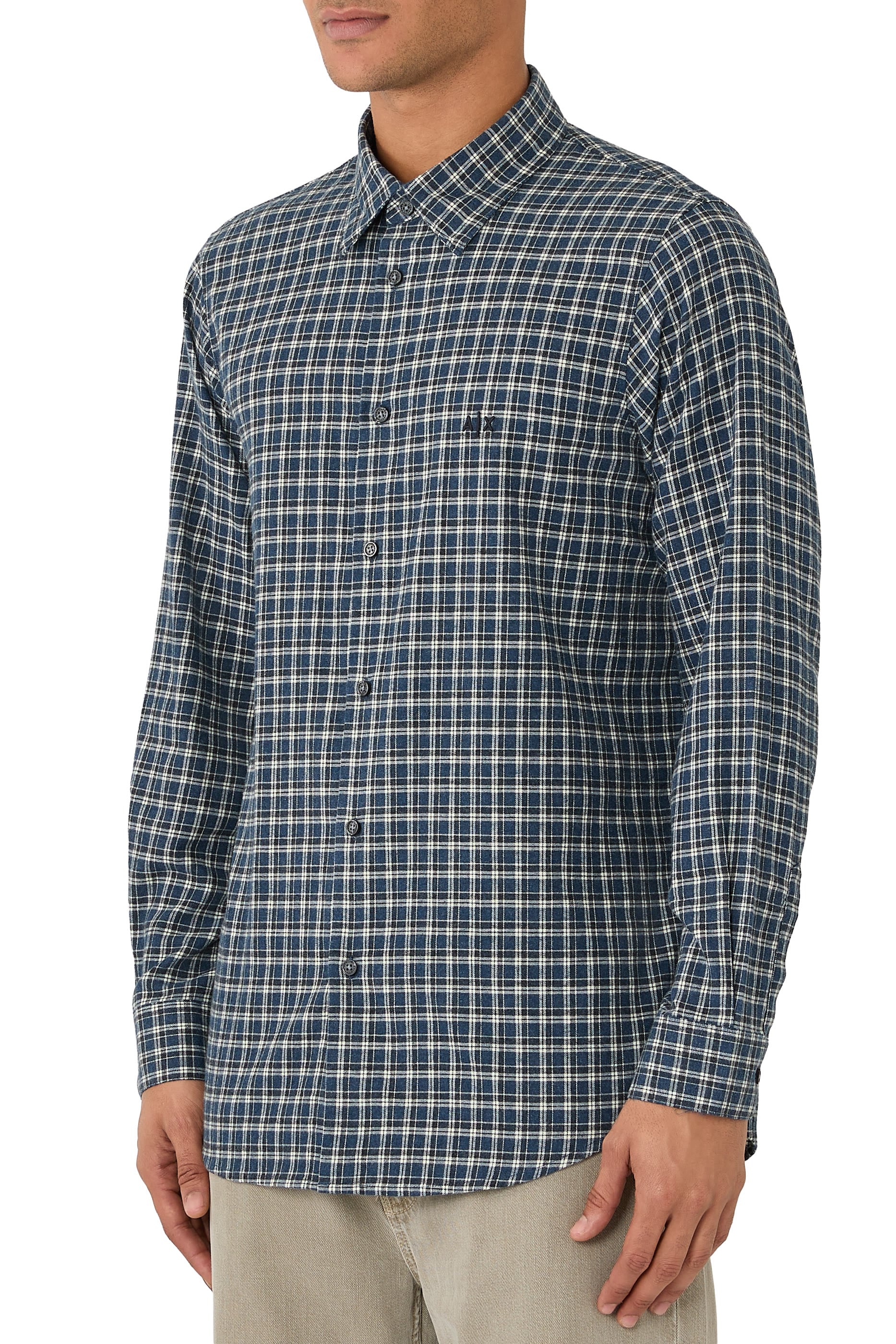 AX Logo Checked Shirt