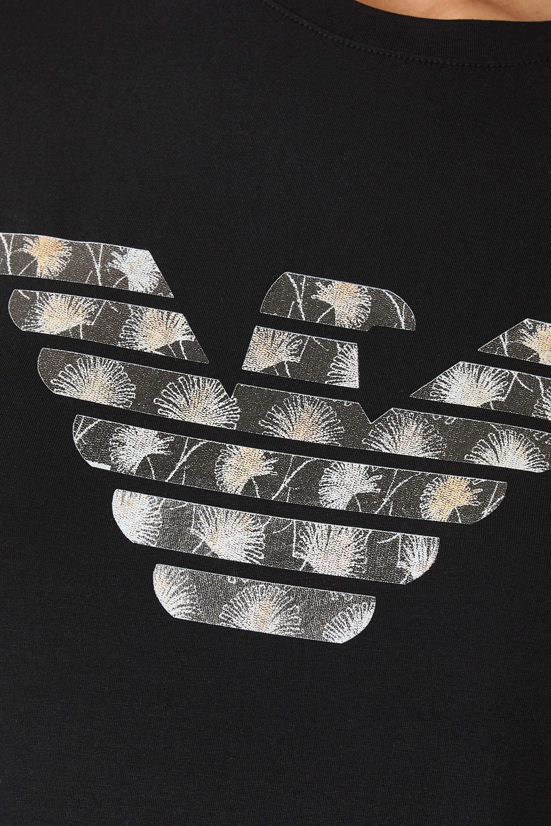 ASV Stretch-Jersey Slim-Fit T-Shirt with Oversized Eagle Pattern