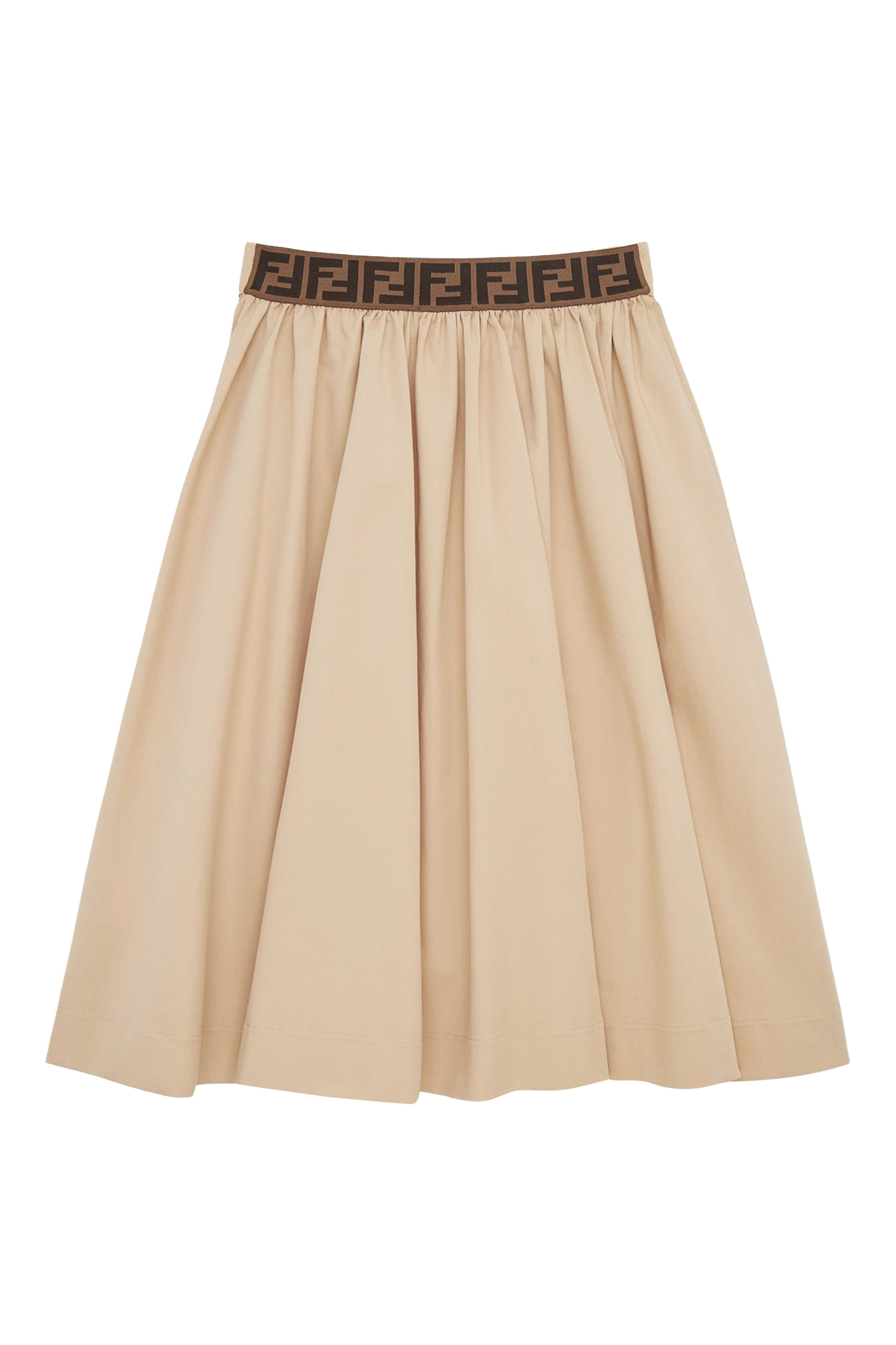 Kids Stretch Gabardine Junior Midi Skirt