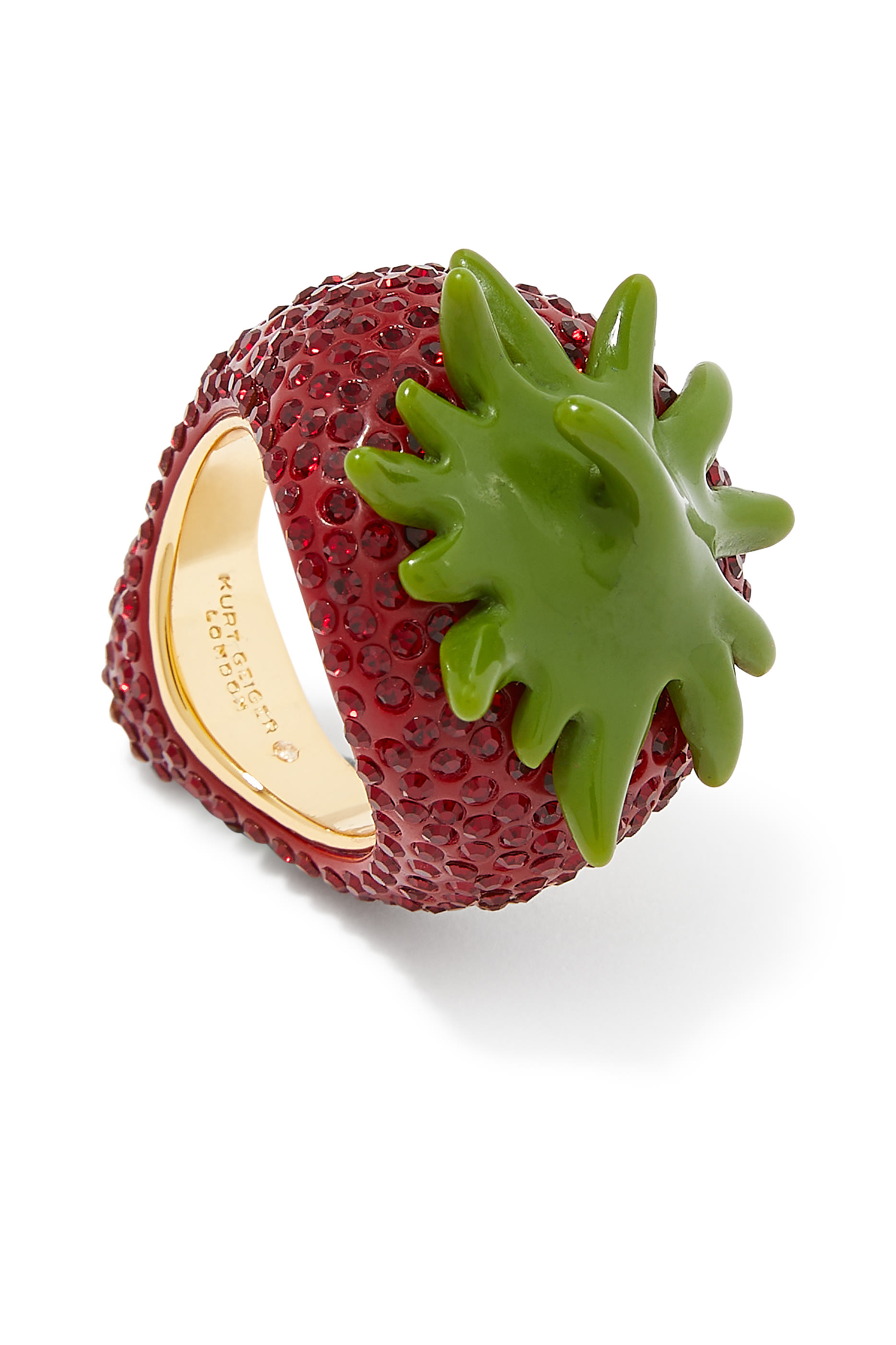 Pave Strawberry Ring