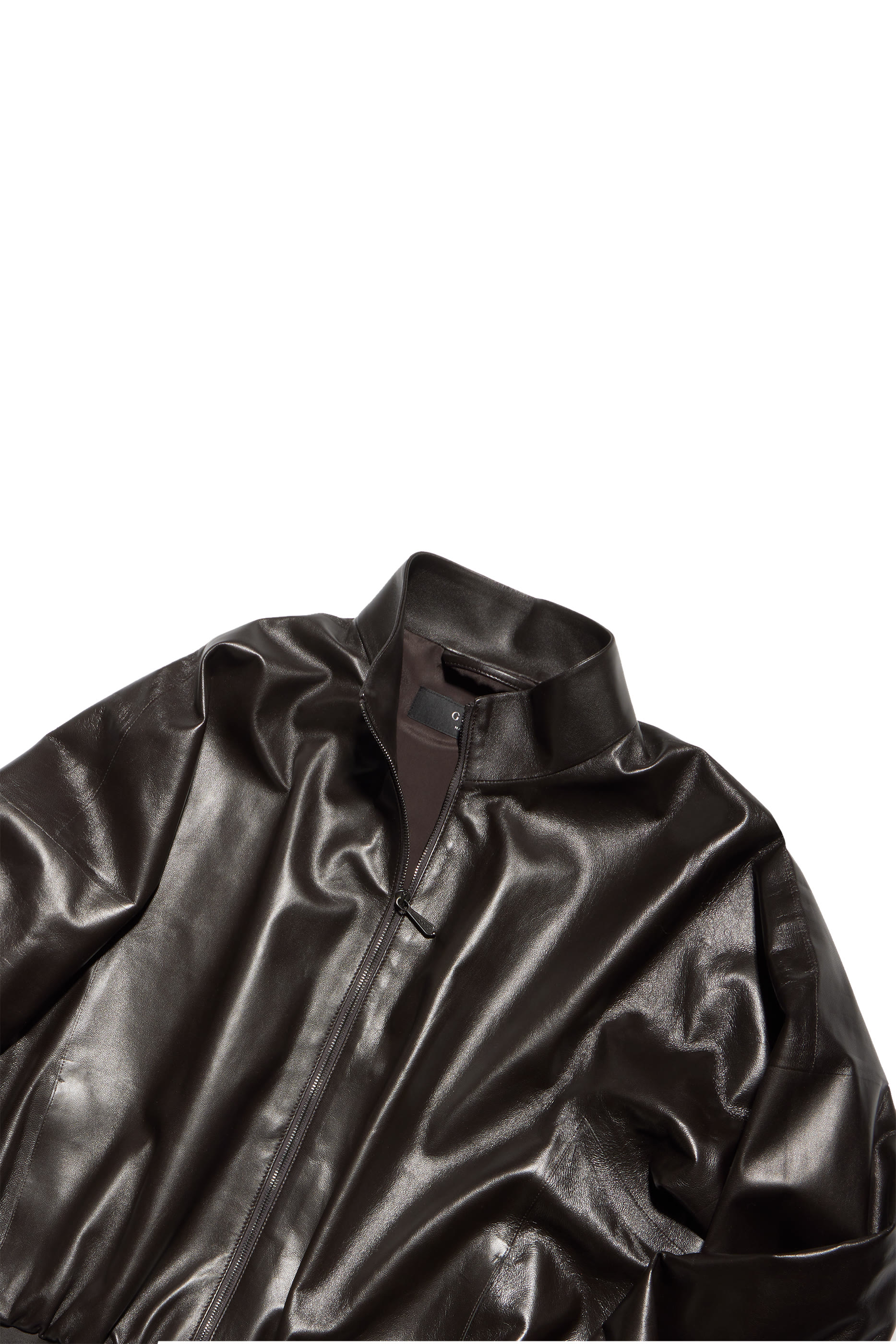 Soft Nappa Leather Bomber Jacket 