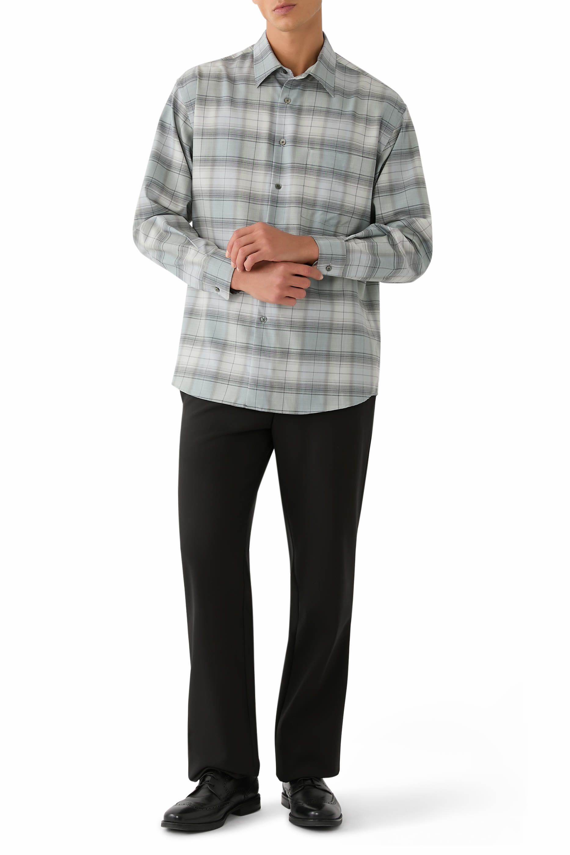 Super Light Wool Check Shirt
