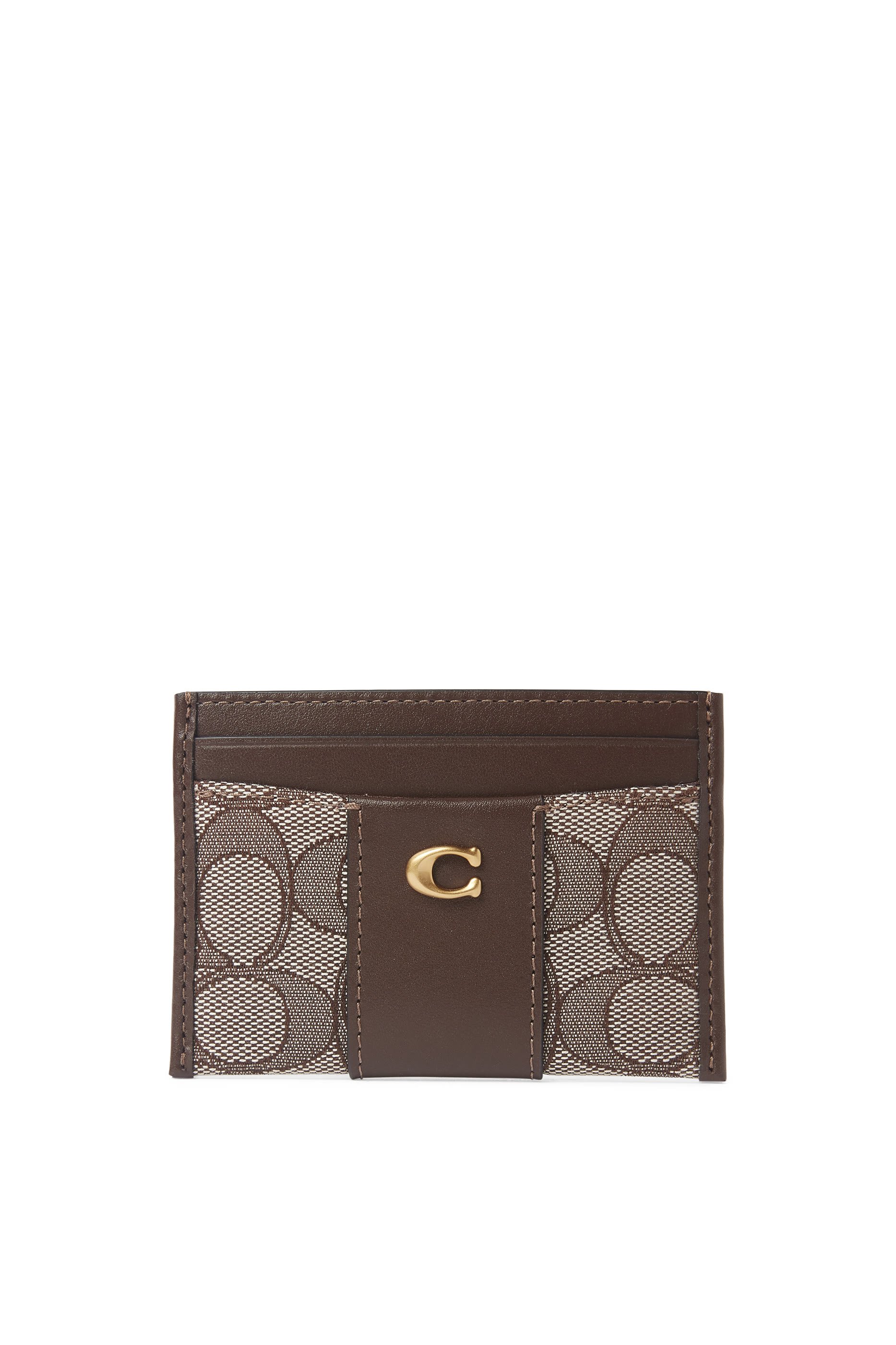  Essential Card Case in Signature Jacquard 