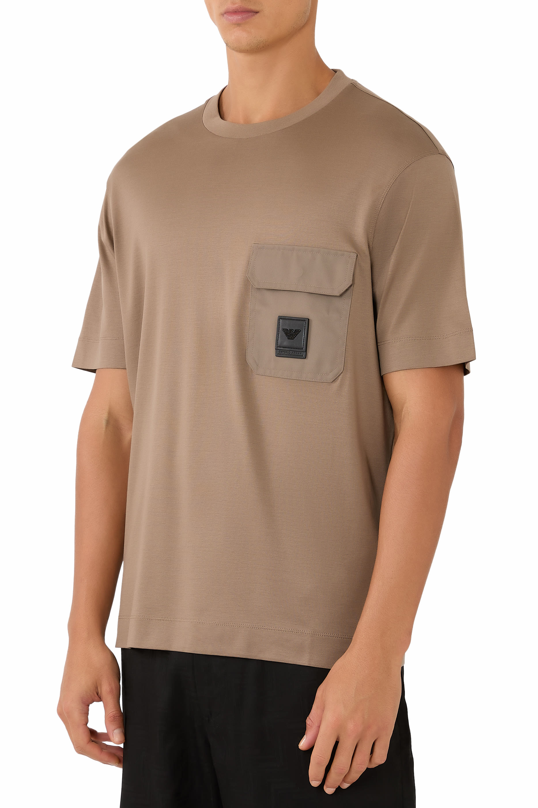 Logo Patch Pocket Regular Fit T-Shirt