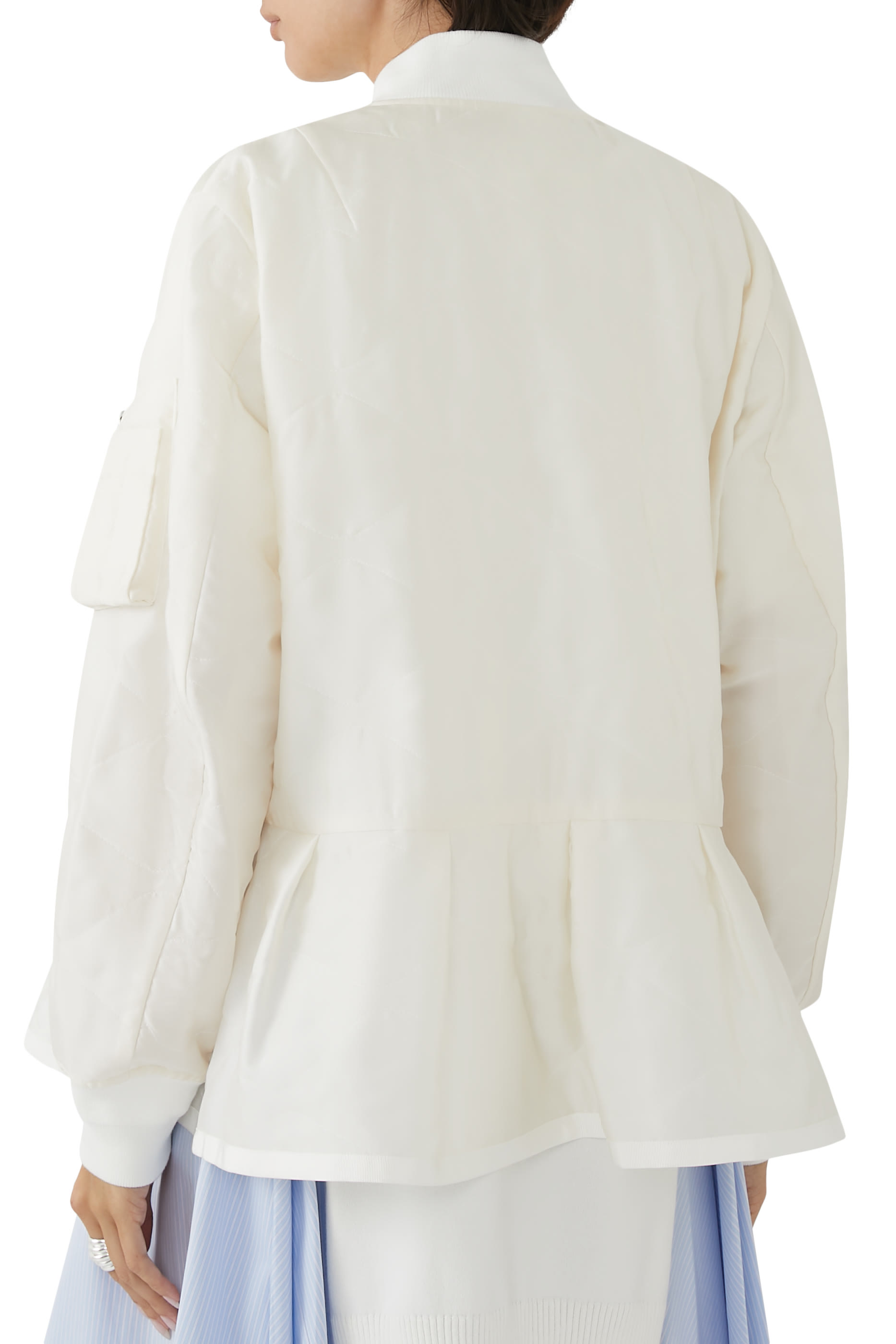 Quilted Satin Blouson