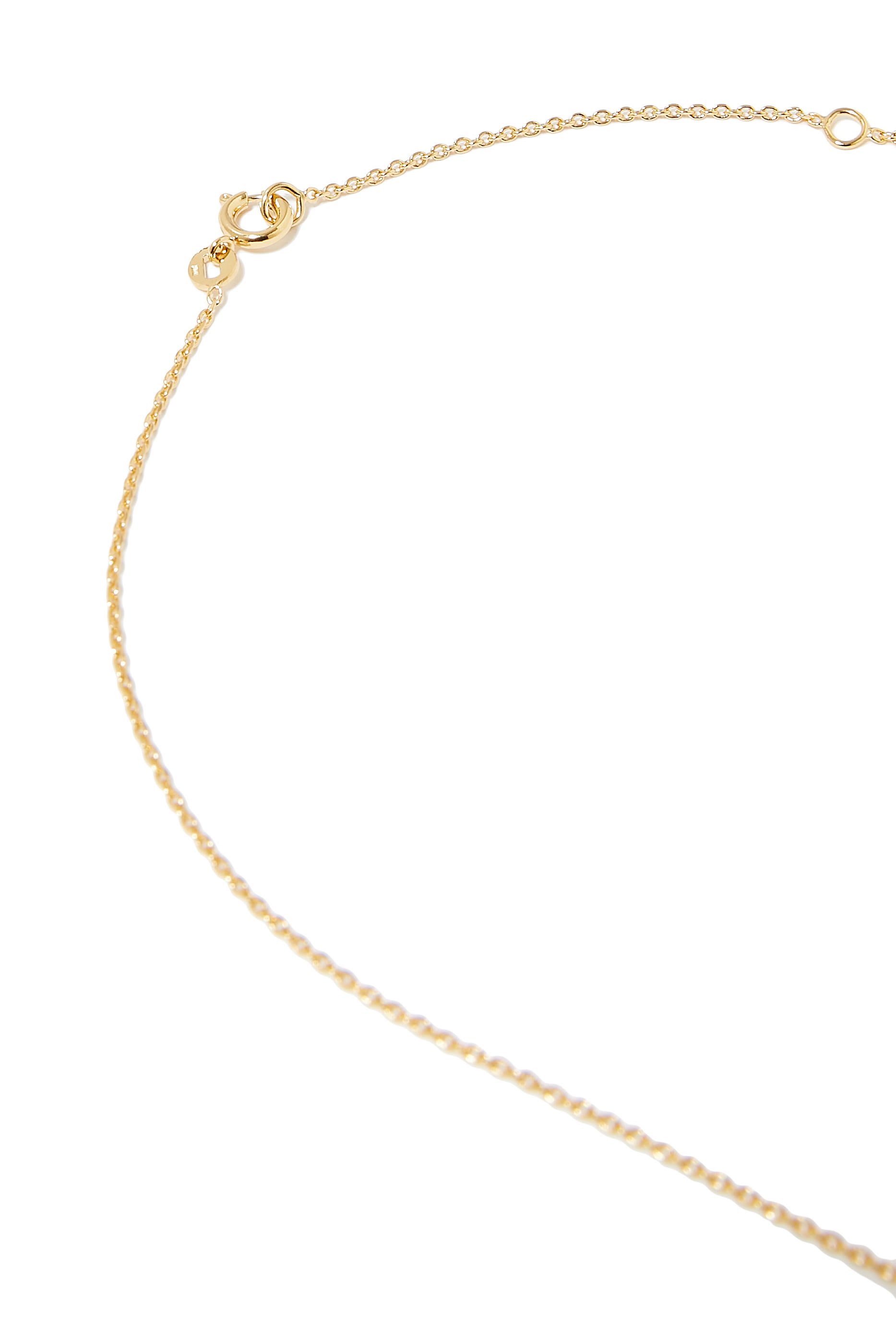 Mini Drop Necklace, 18k Gold-Plated Metal & Swarovski Crystals
