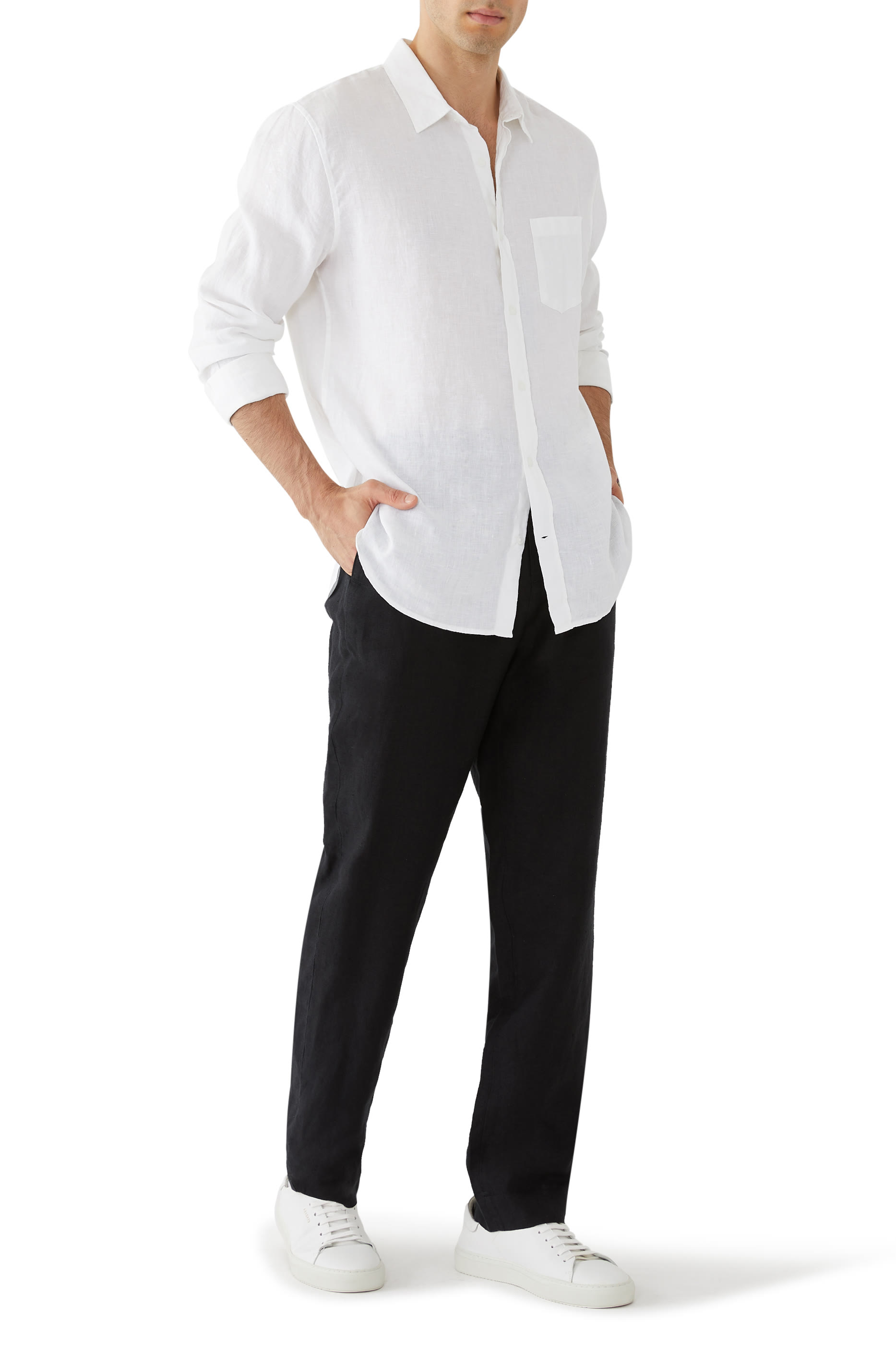 Linen Long-Sleeve Shirt