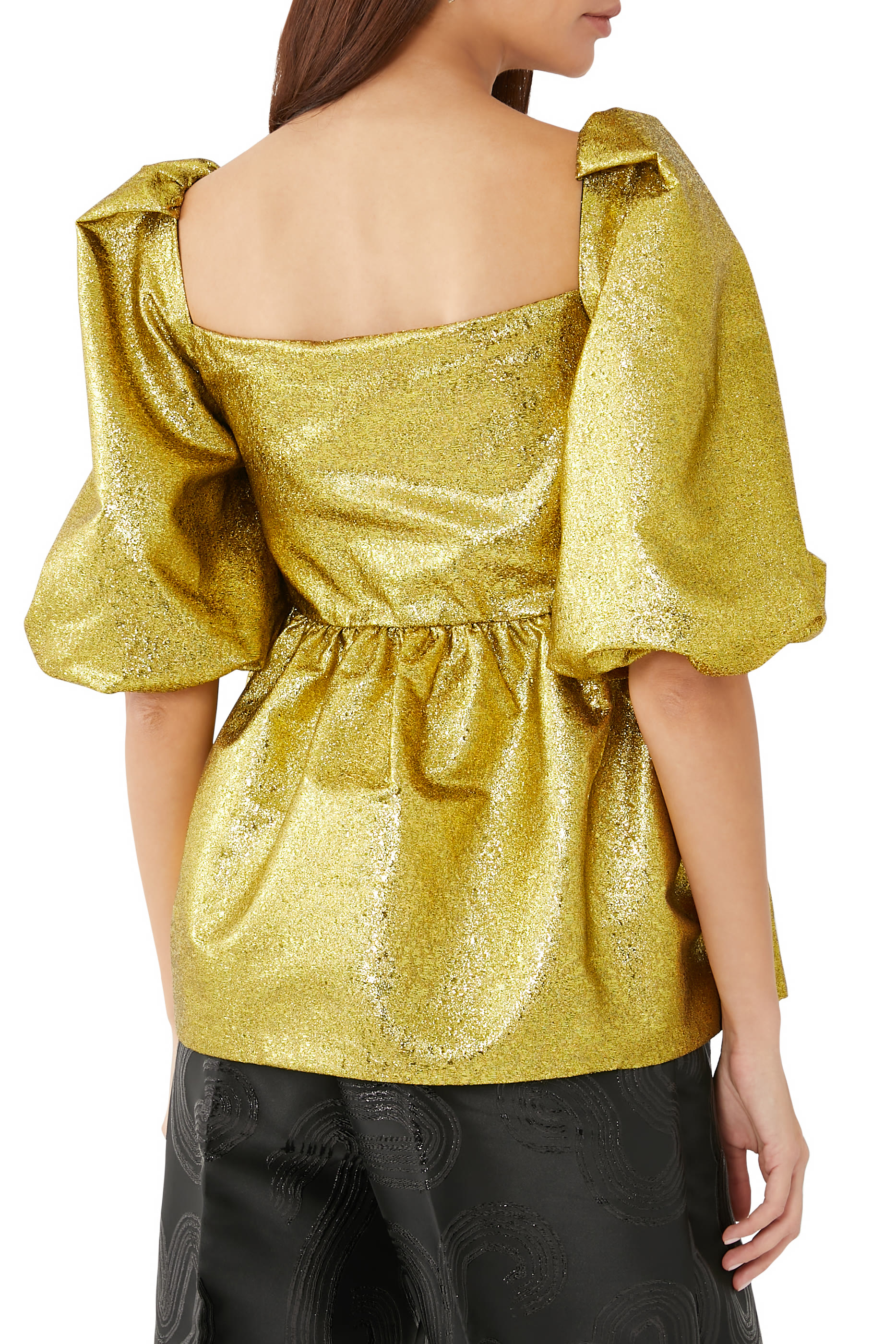 Kinsley Puff Sleeve Peplum Top