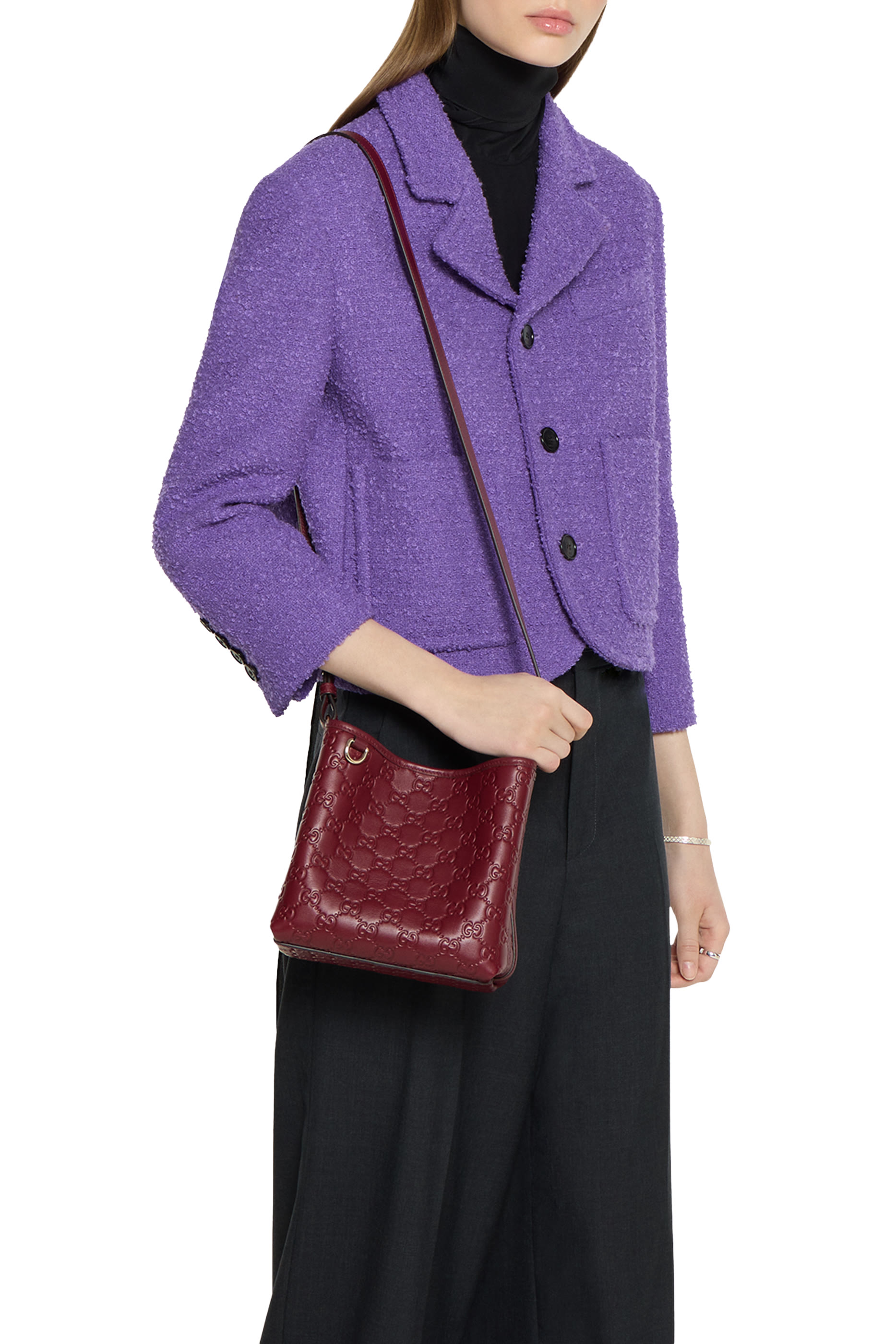 GG Emblem Small Bucket Bag