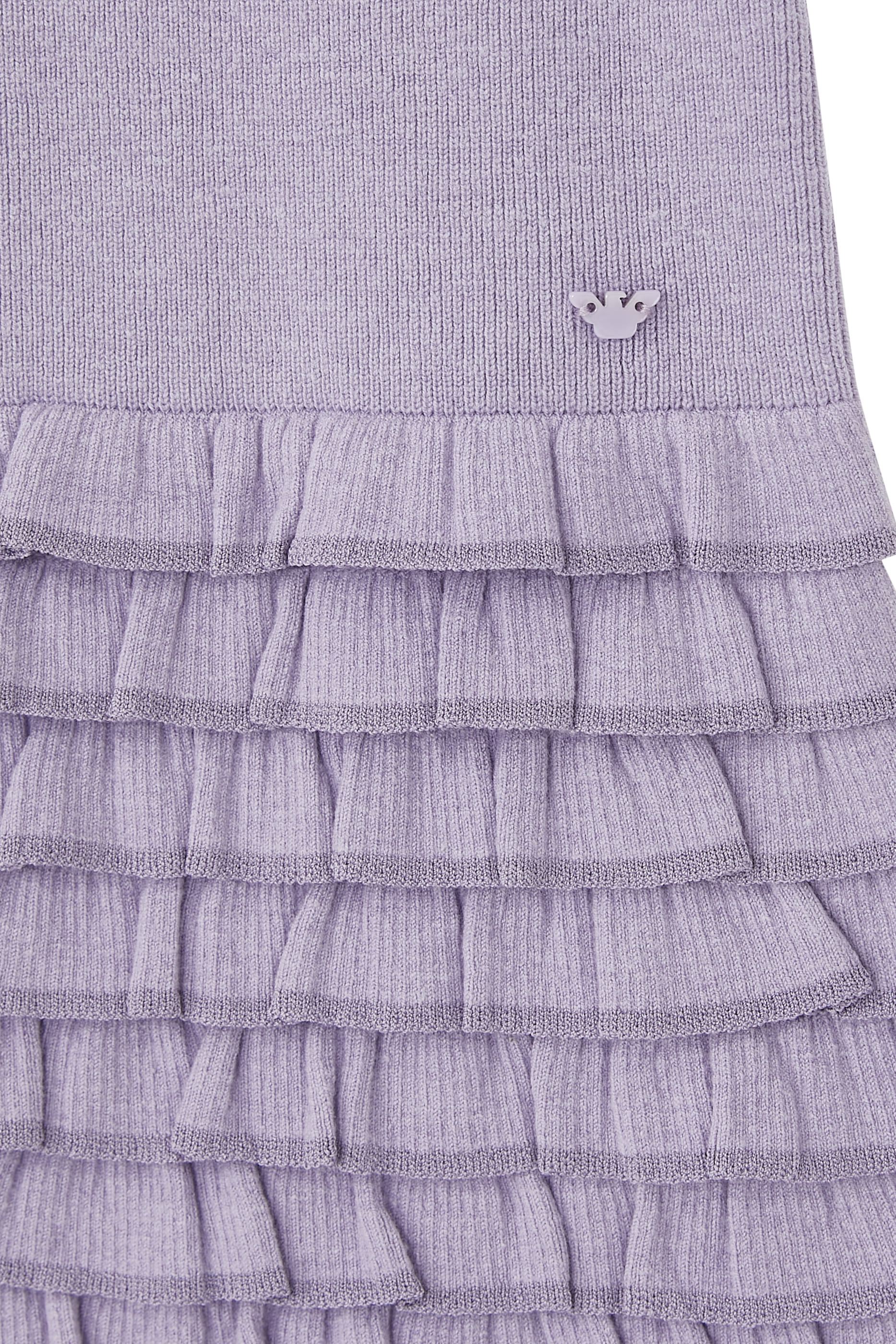 Kids Knit Dress with Flounces and Ruffles