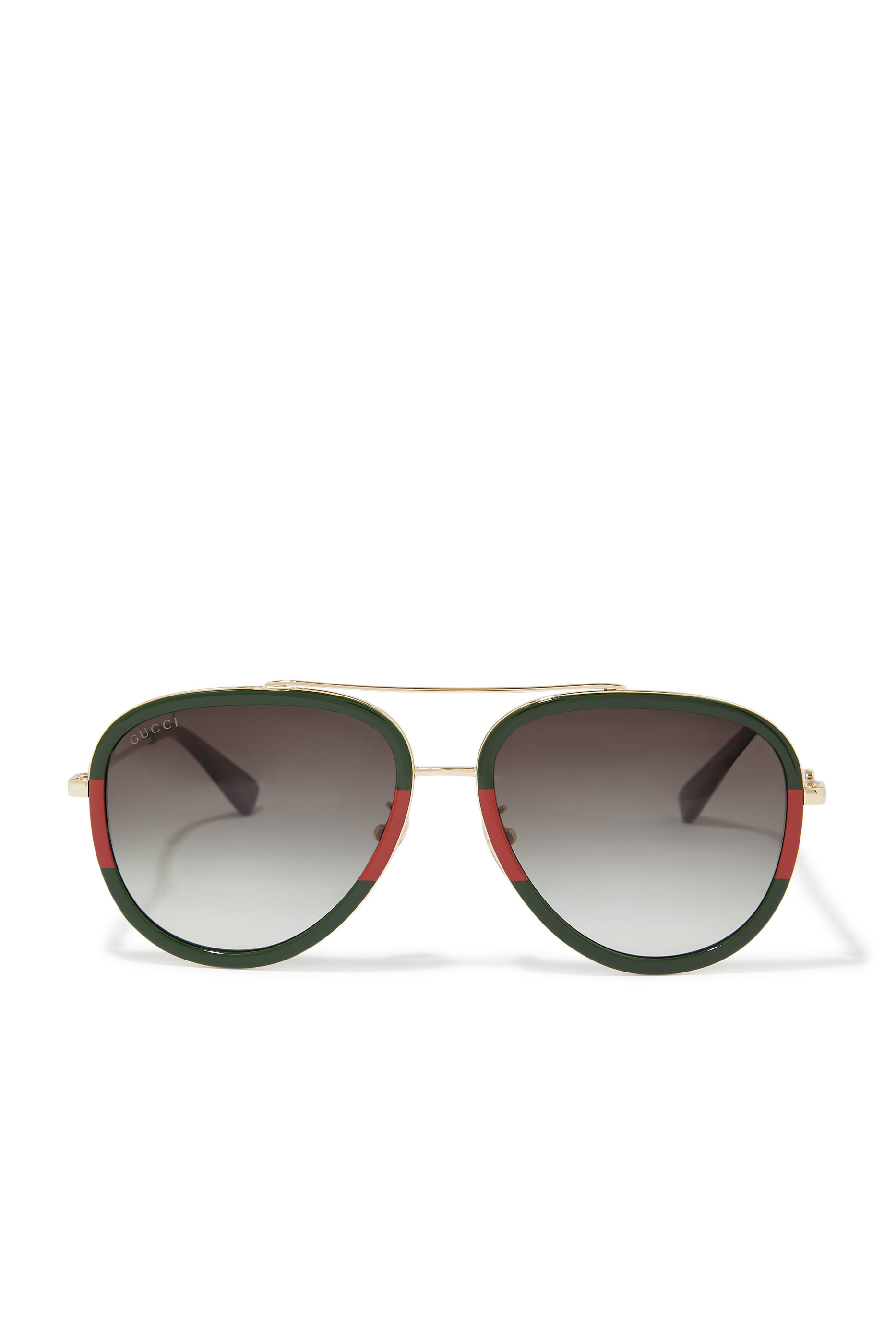 Pop Web Aviator-Style Sunglasses