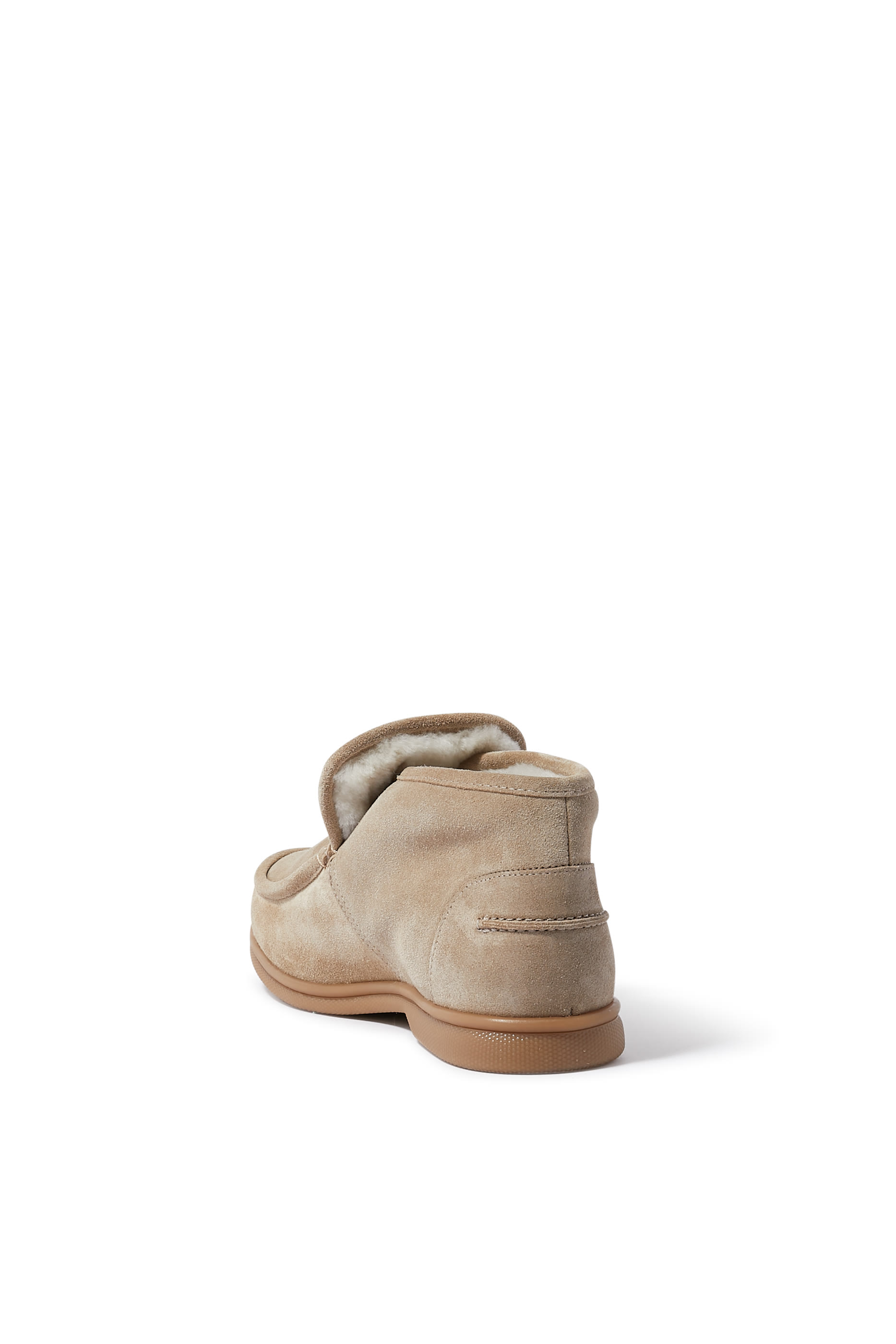 Lace-Up Boots in Stiff Merinillo