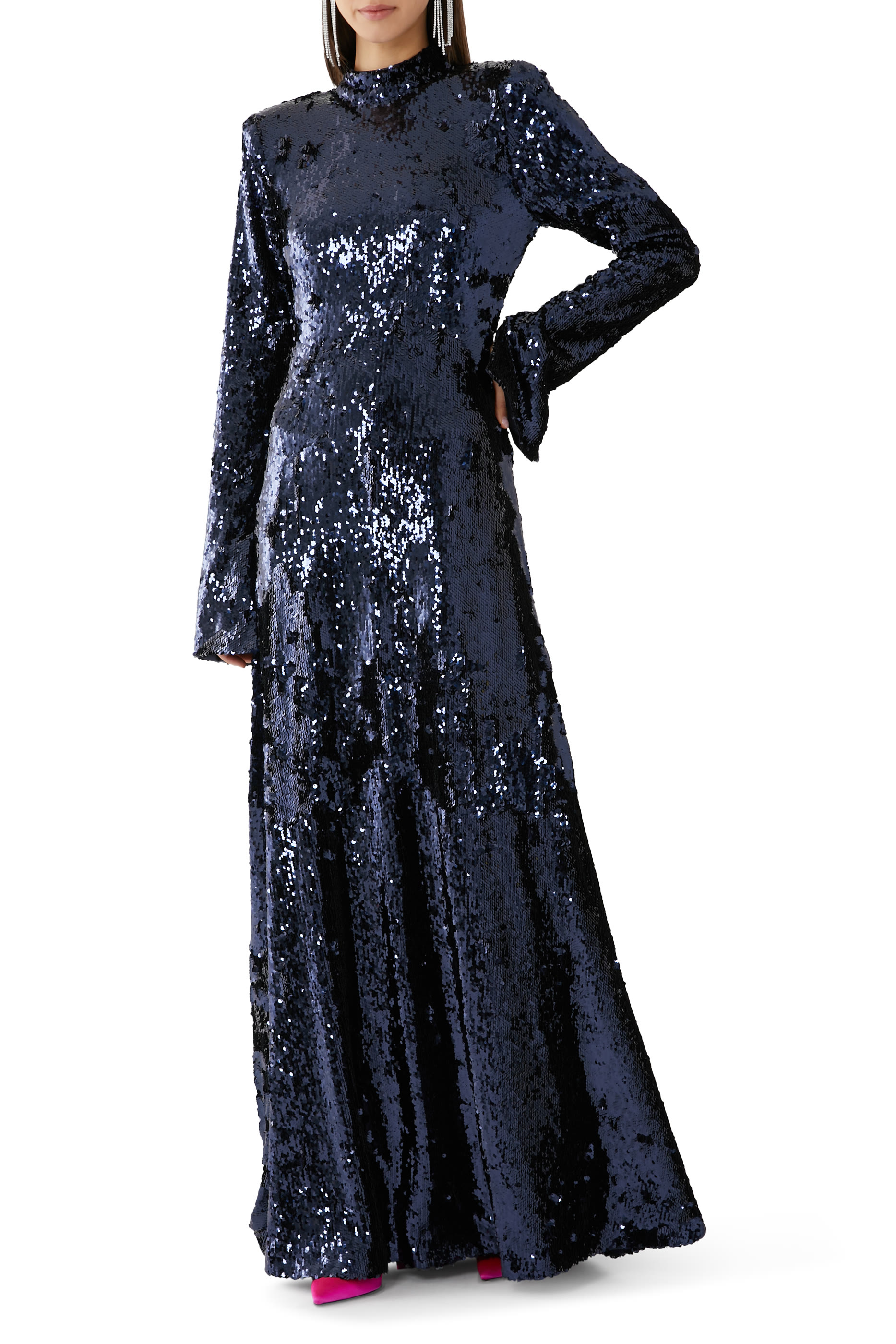 Sequinned Maxi Dress