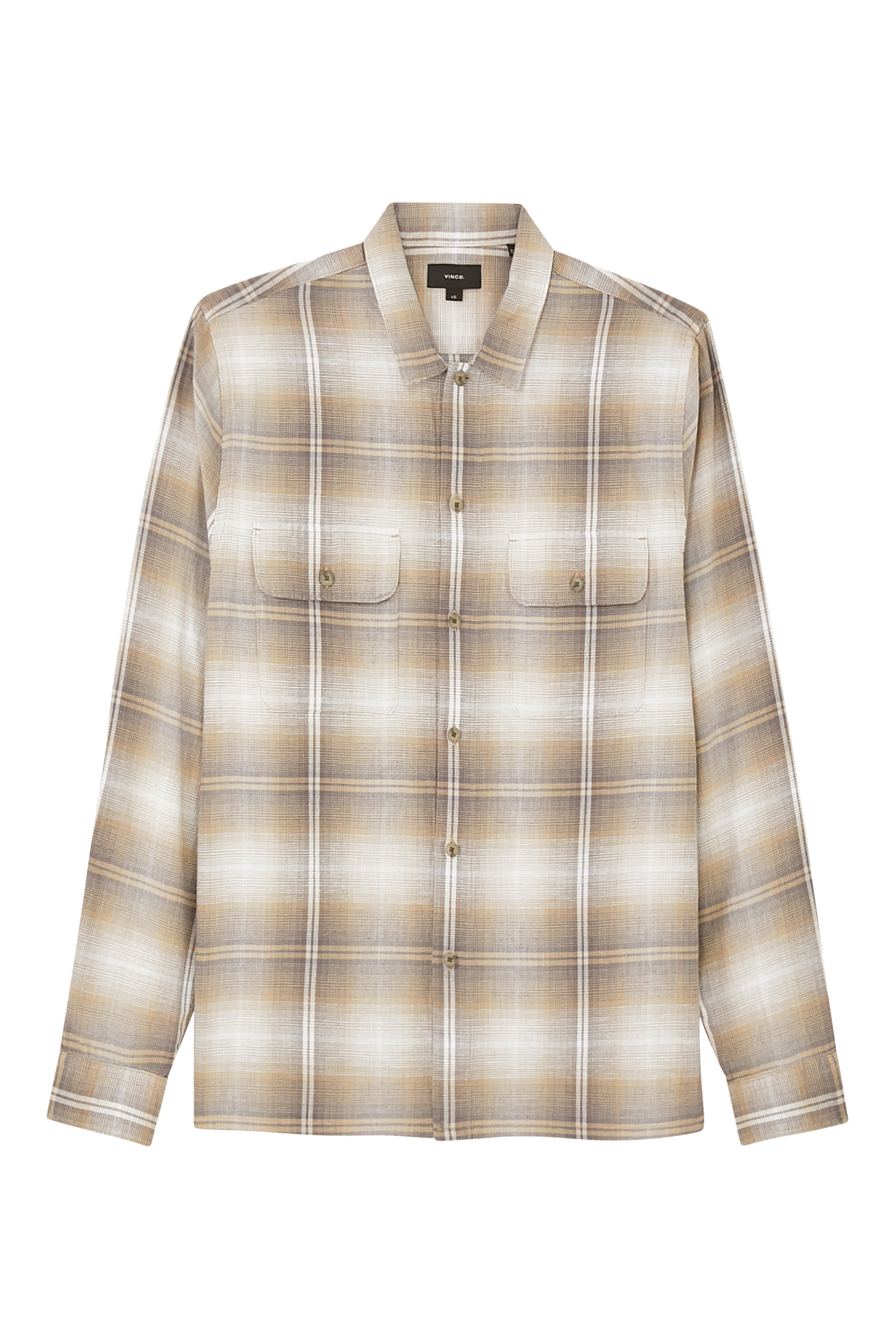 Saguaro Plaid Cotton-Hemp Shirt