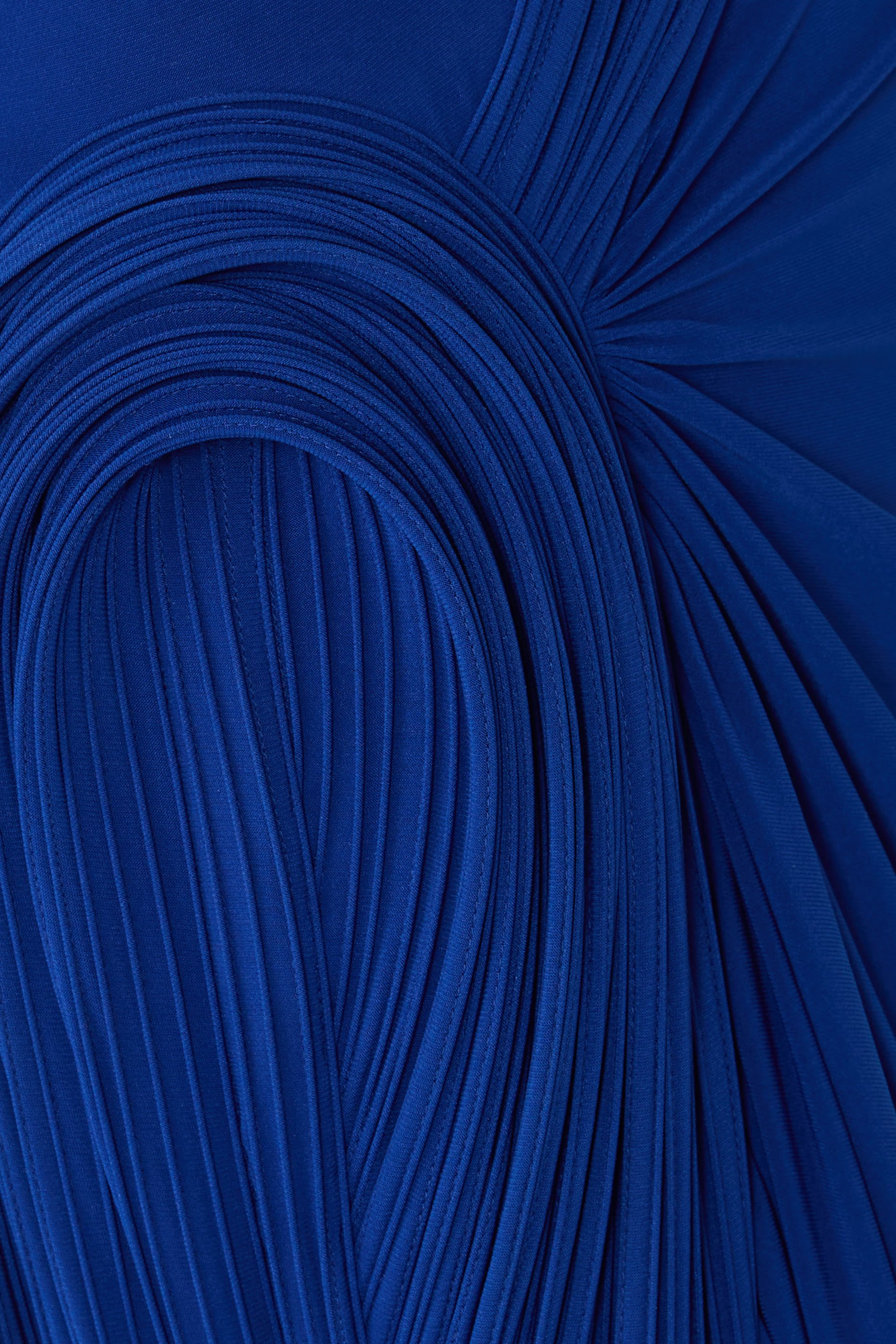 Nova One-Shoulder Draped Gown