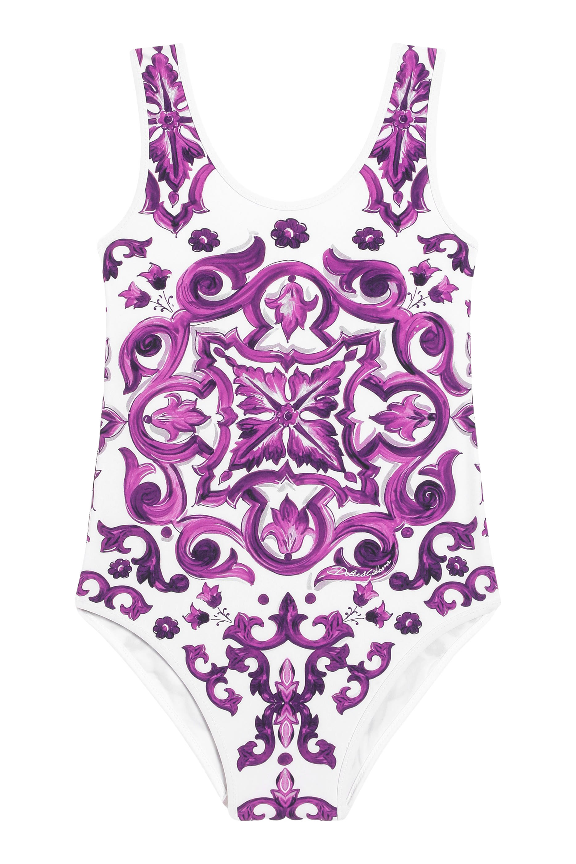 Kids Majolica Print One-Piece Swimsuit