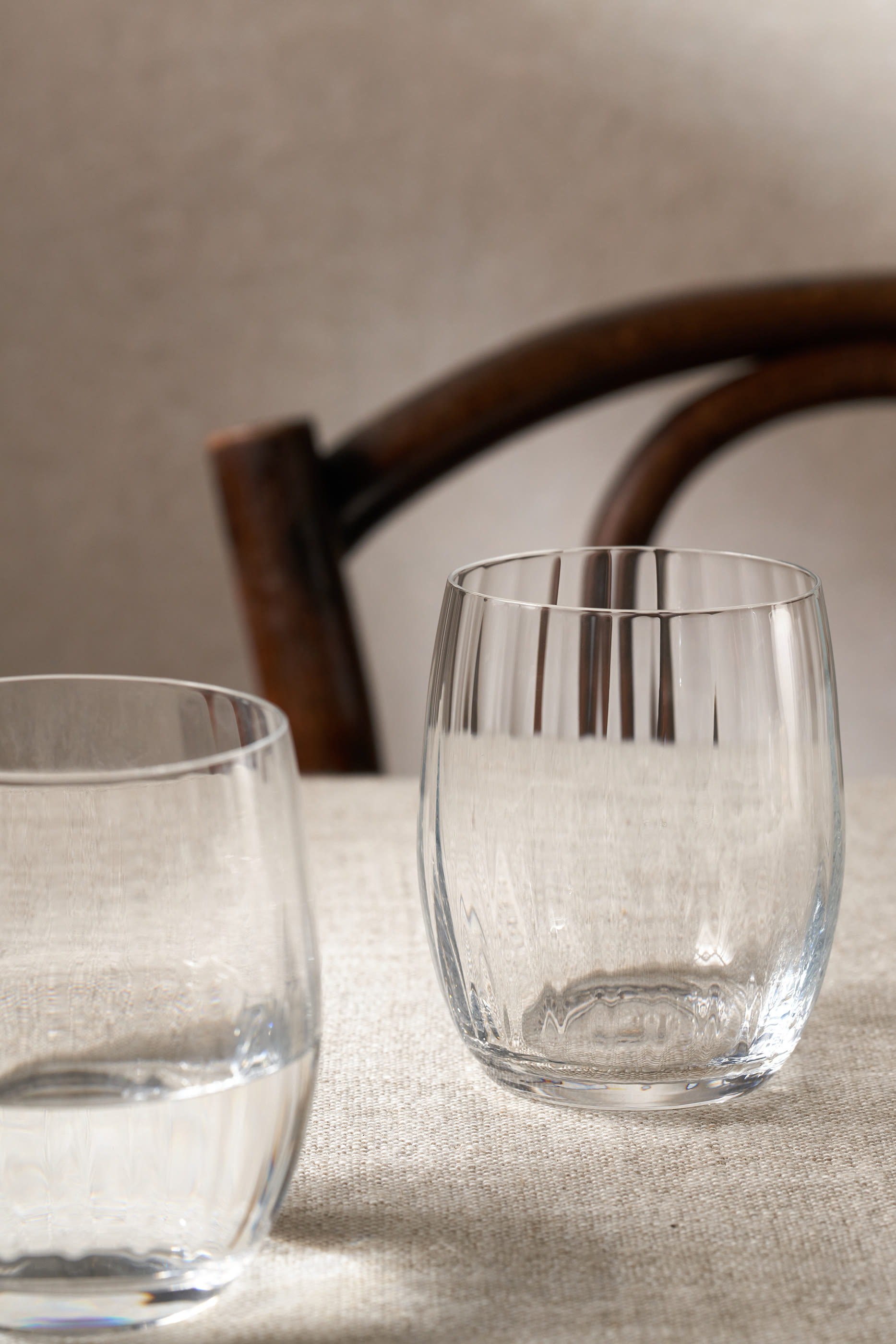 Skye Optic Tumbler Glass, Set of 4