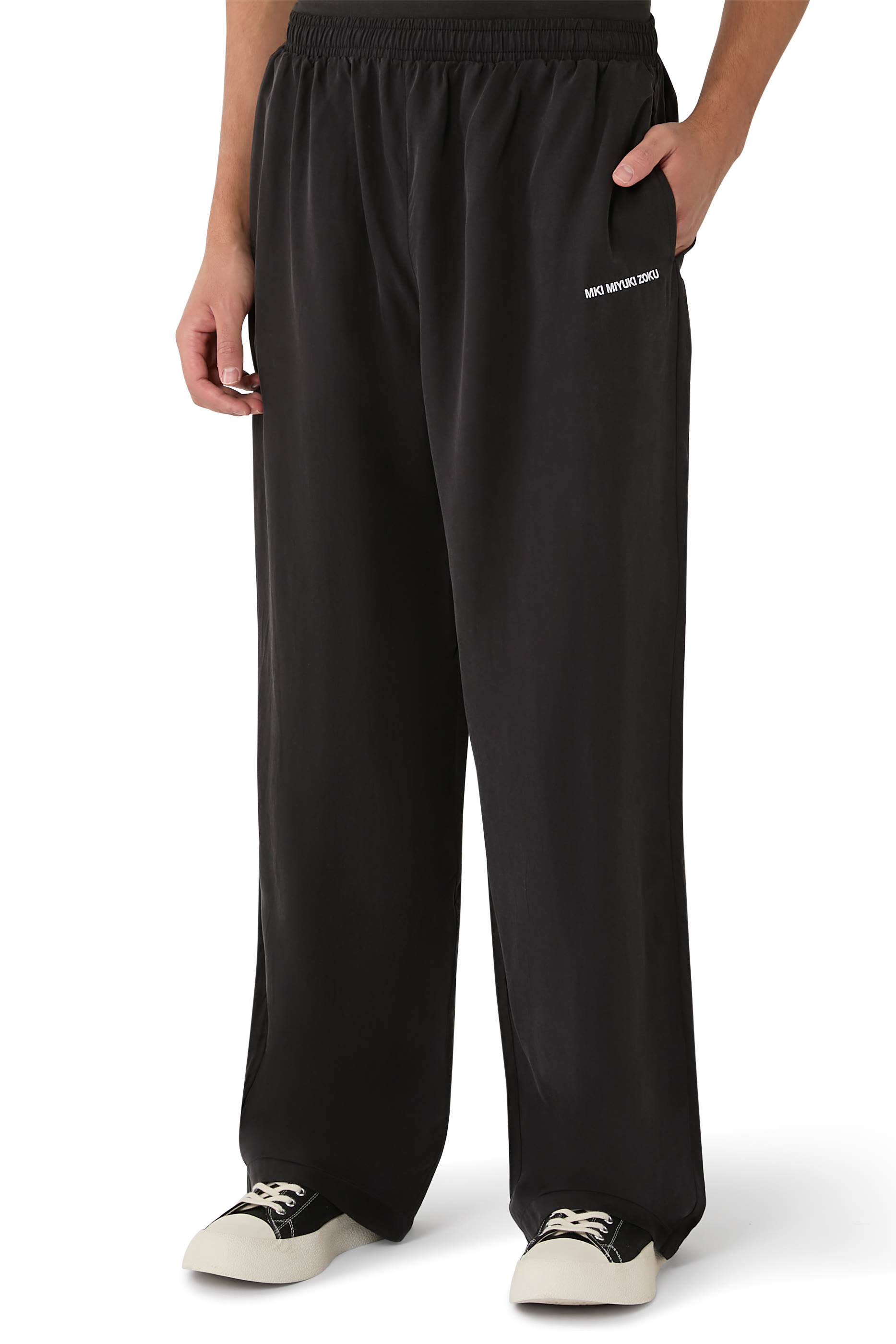 Sandwash Cupro Wide Leg Trousers