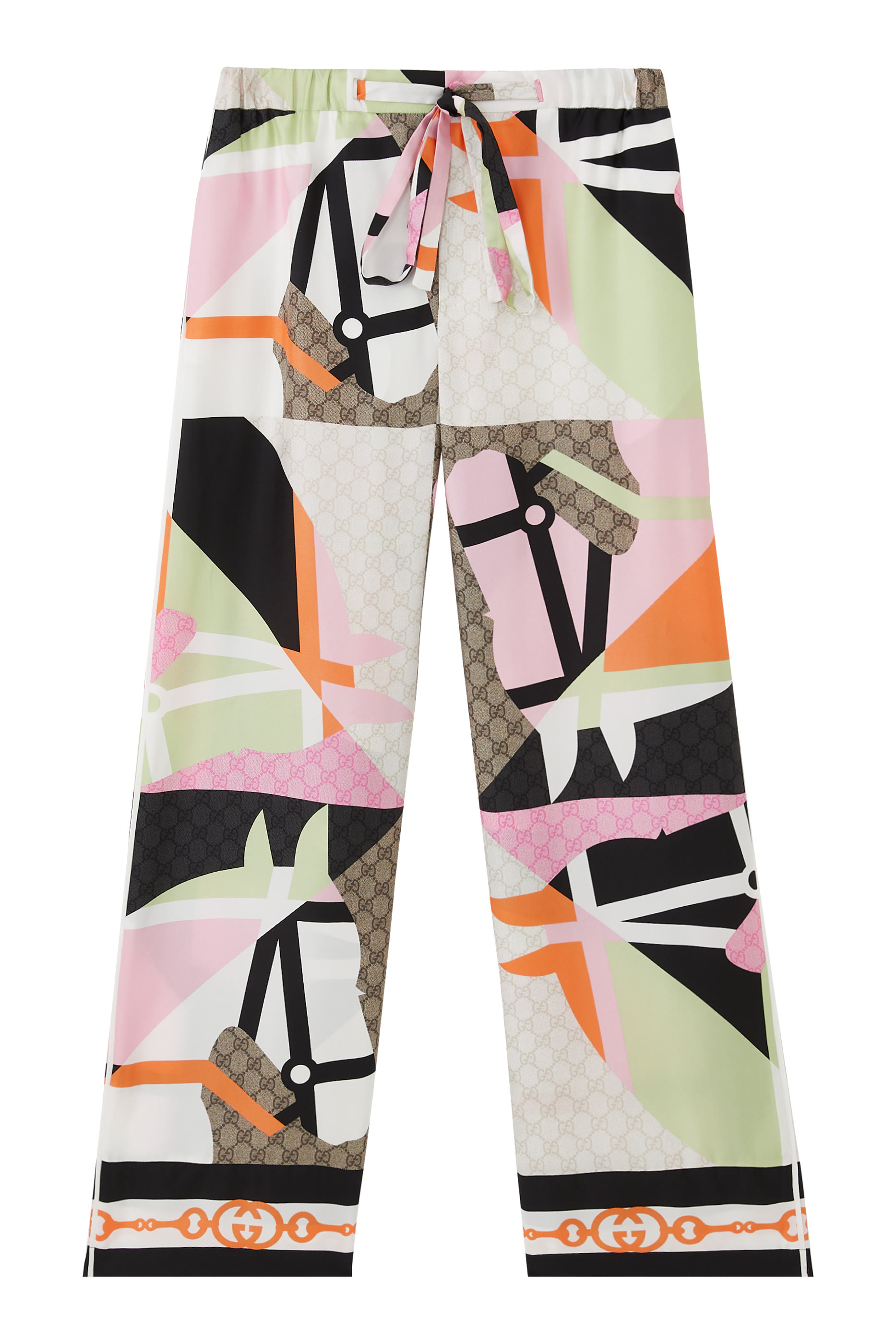 Horse Frame Silk Pants