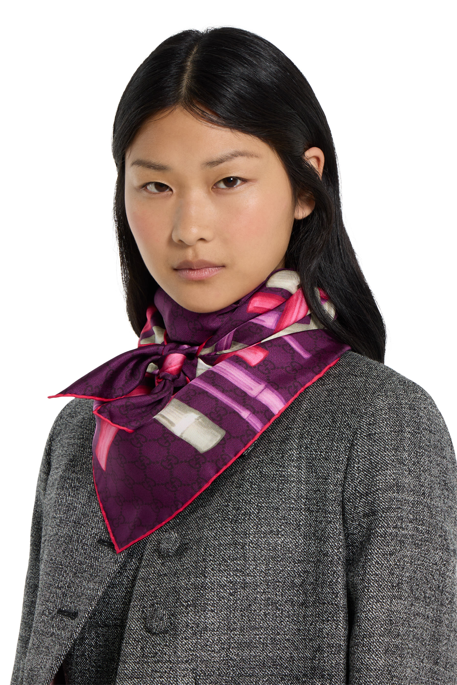 Printed Silk Twill Carré