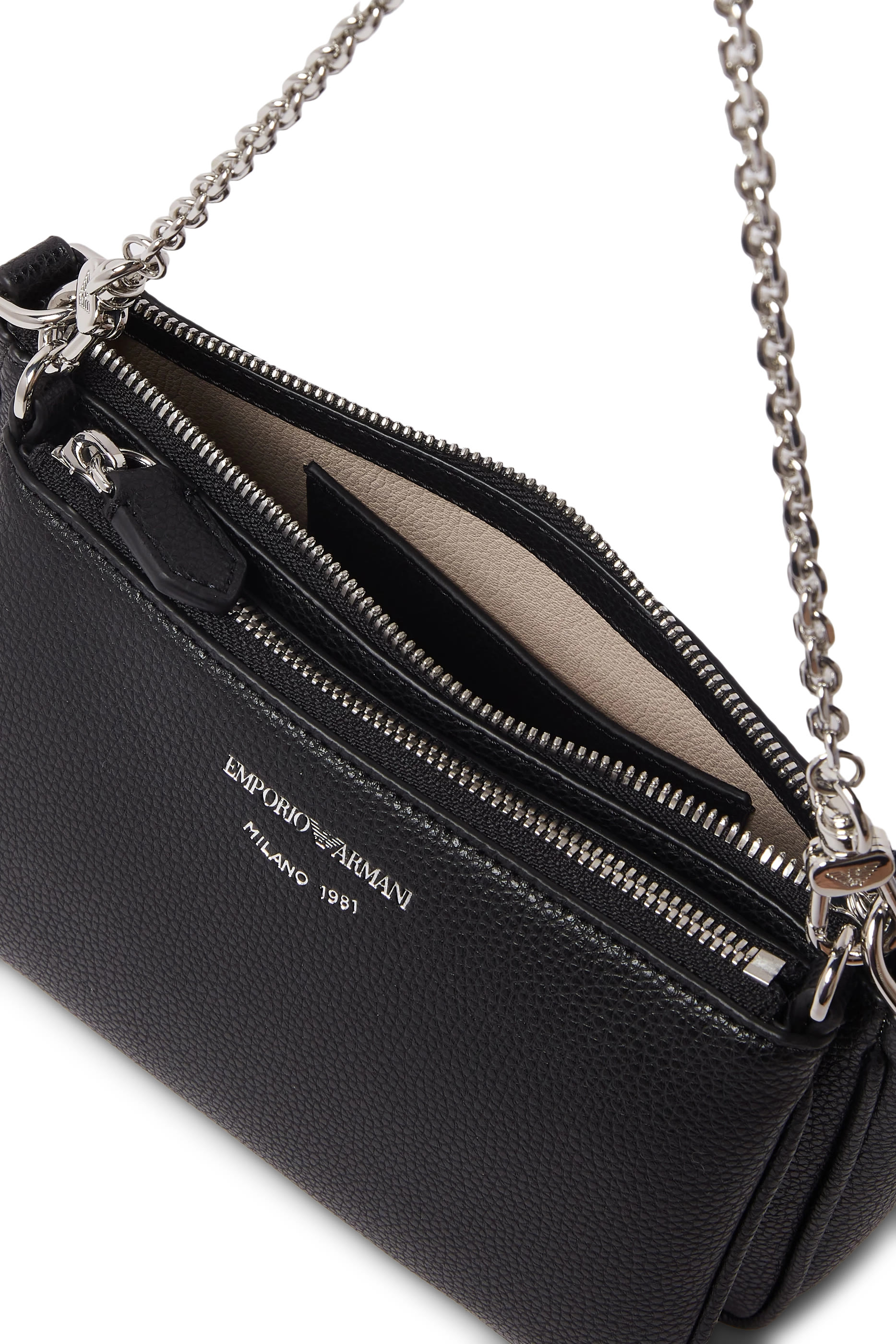 Adjustable Strap Chain-Link Shoulder Bag
