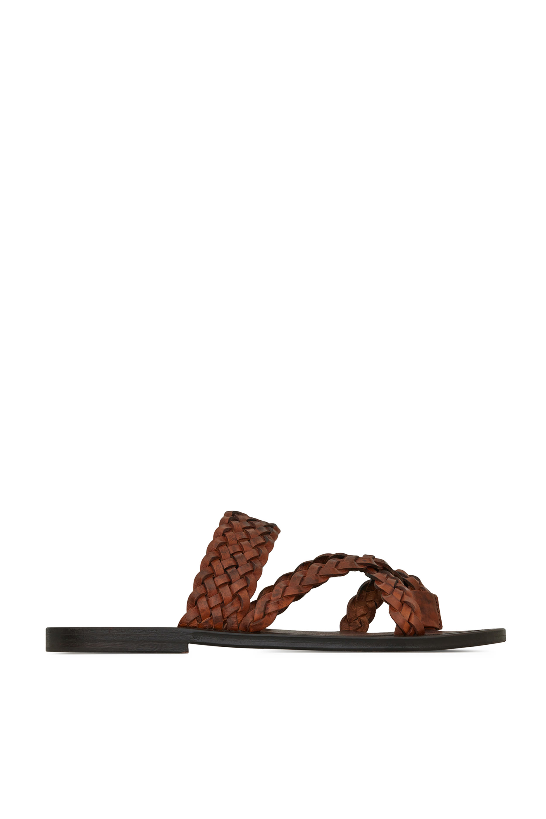 Neil Braided Leather Slides