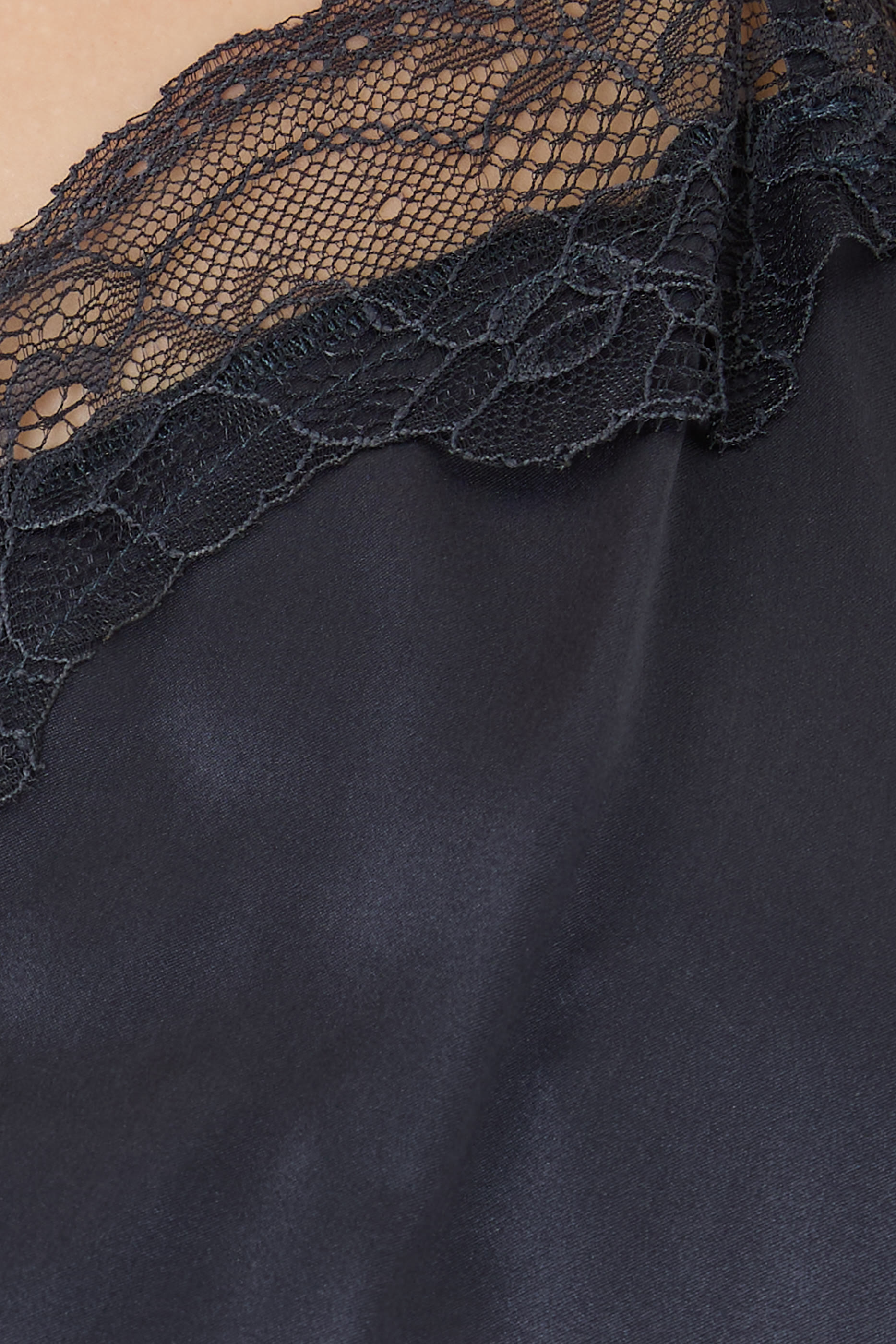 Silk Lace Square Neck Cami Nightdress 