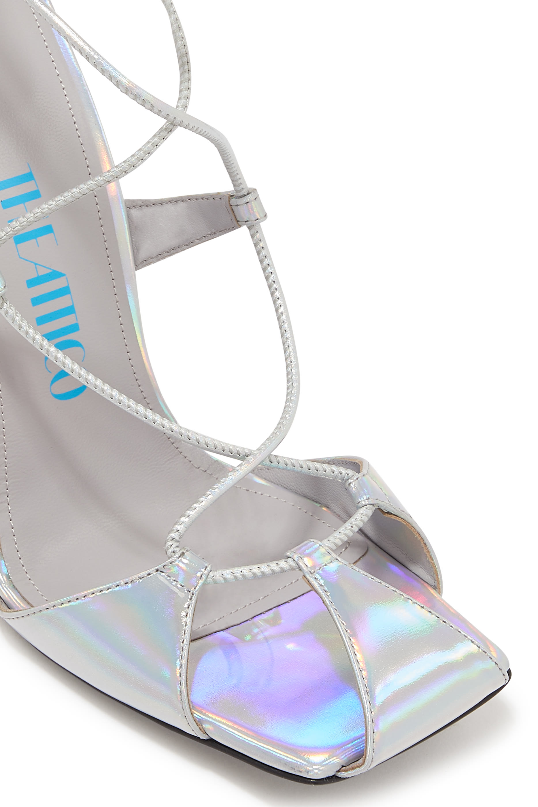 Adele 105 Holographic Lace Up Sandals