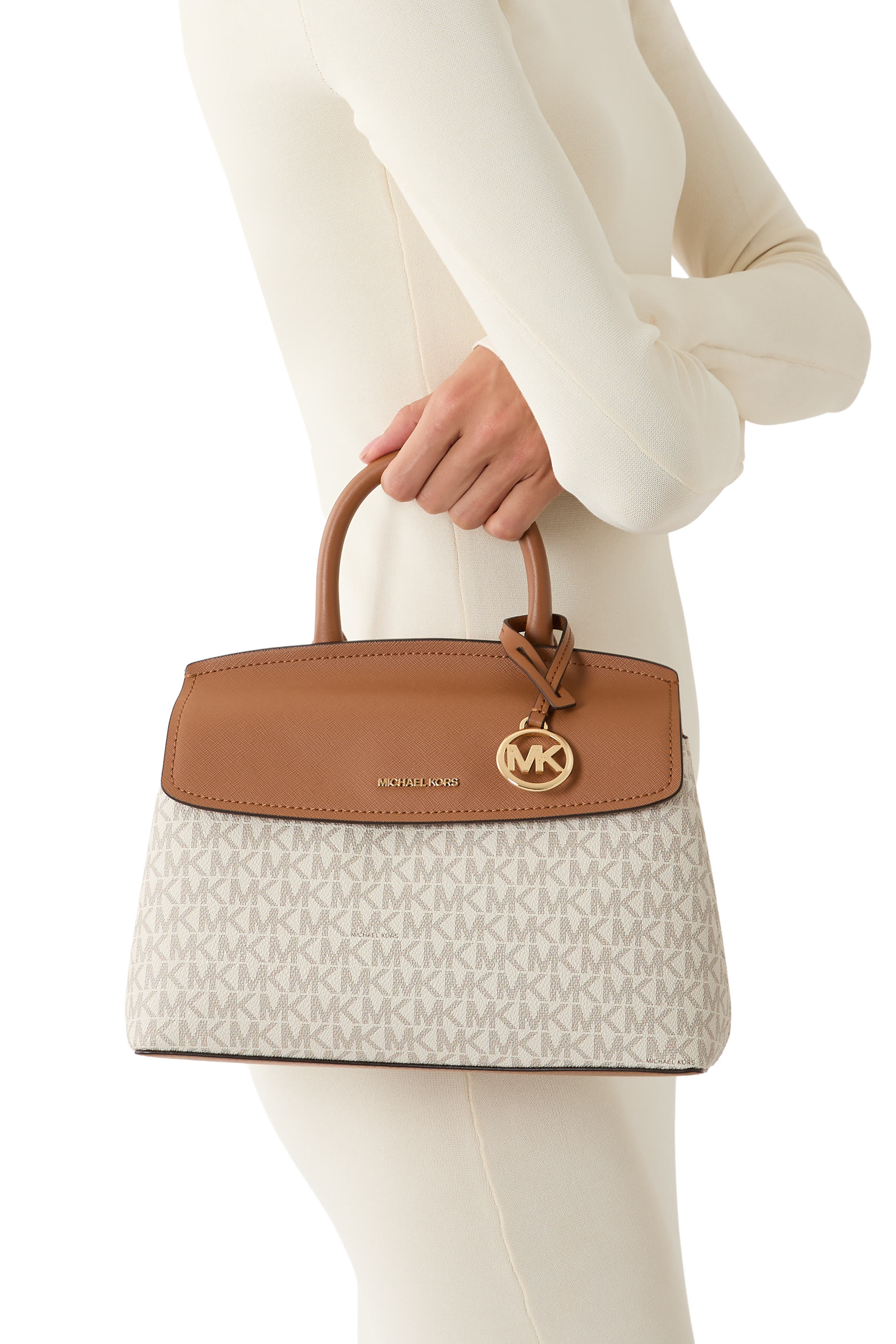 Small Satchel in Logo Canvas