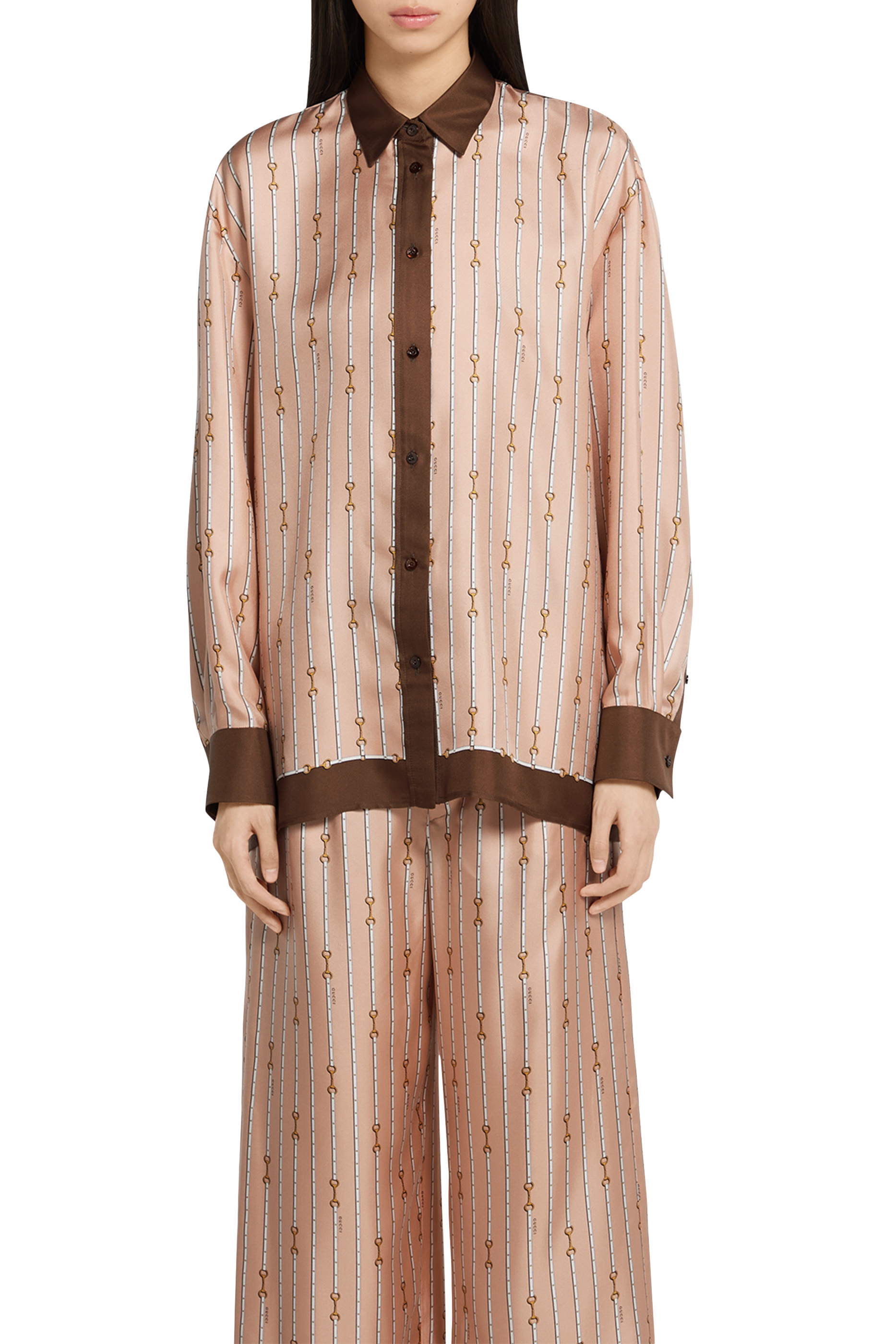 Printed Silk Twill Shirt