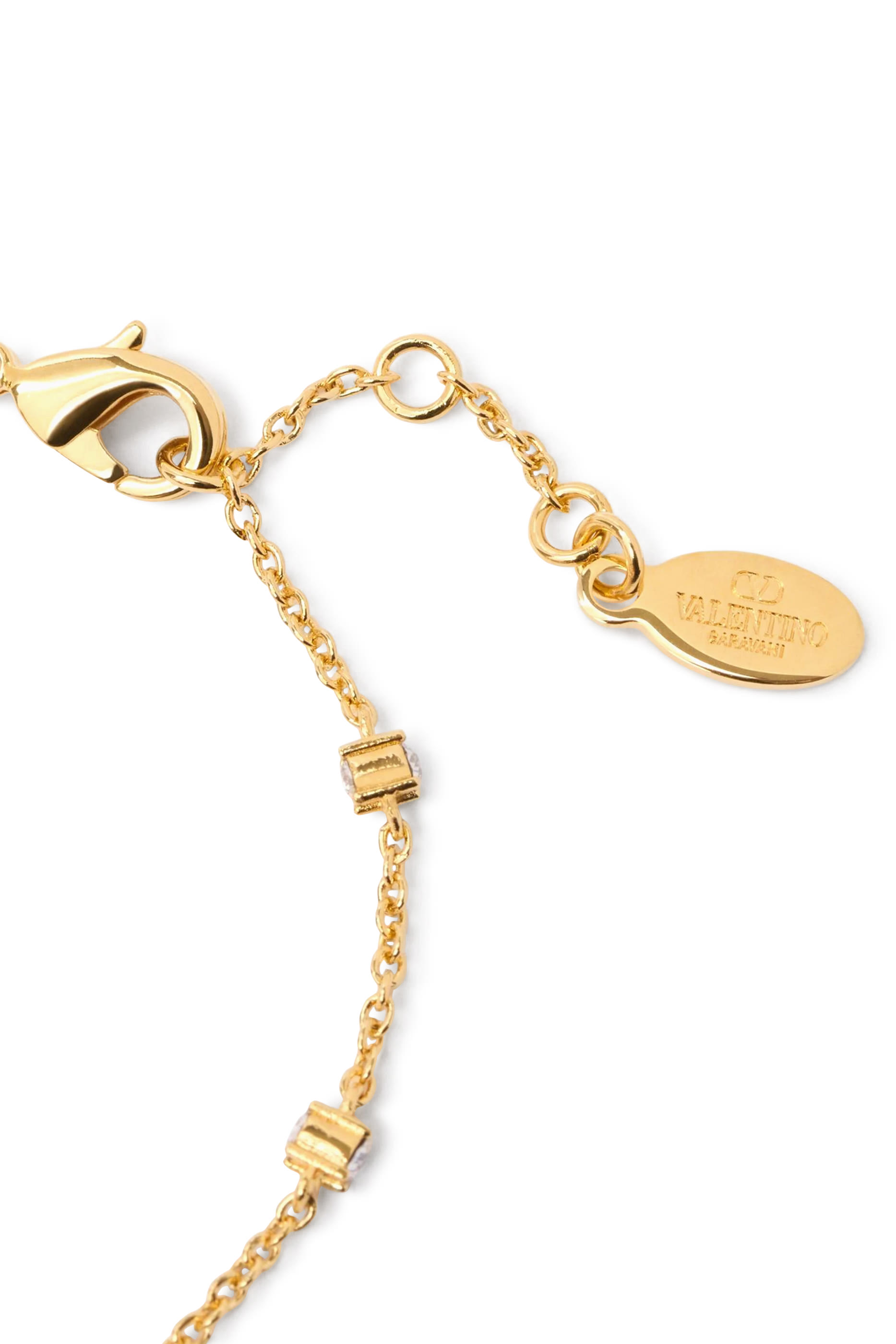 VLogo Signature Metal and Swarovski&reg; Crystal Bracelet