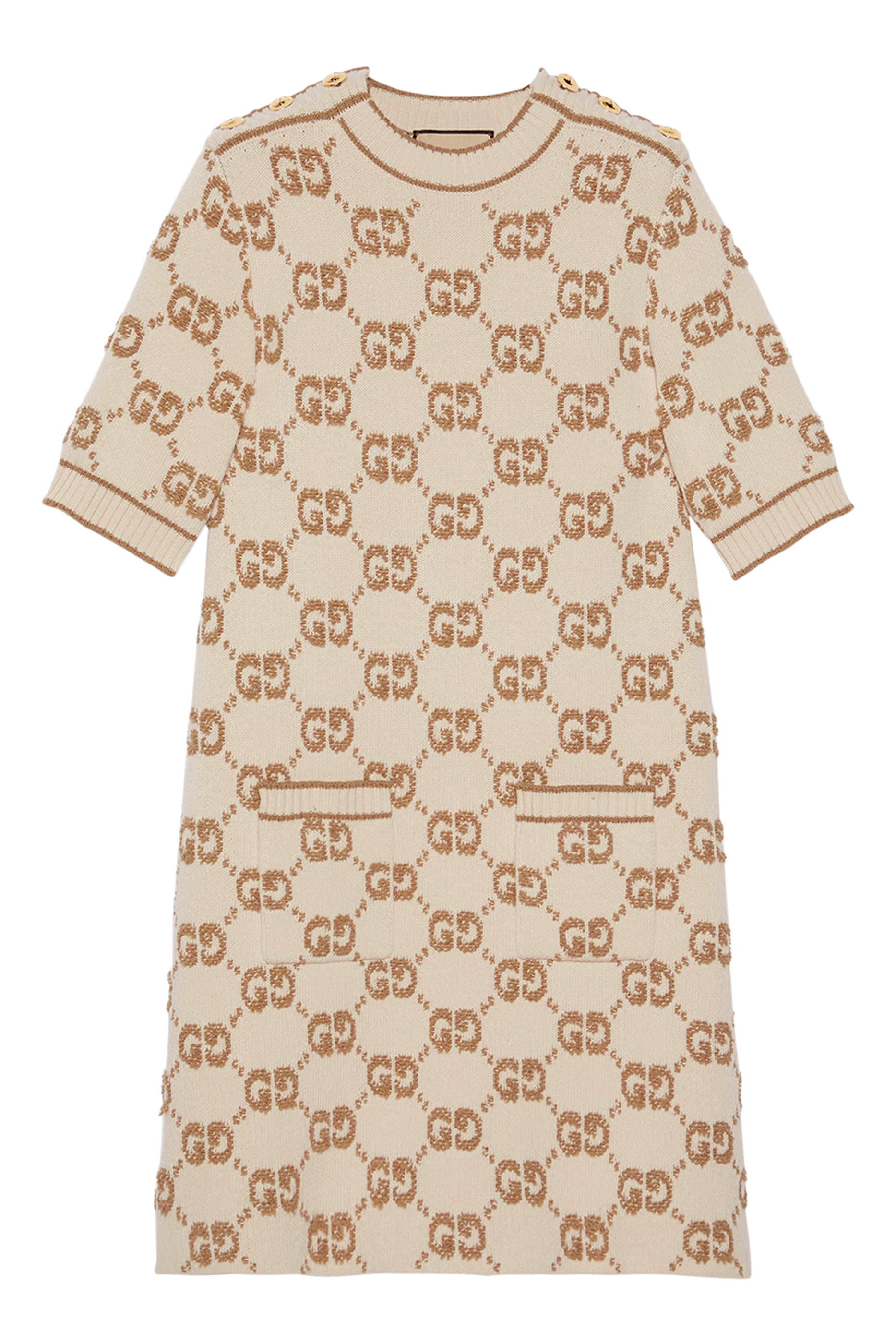 G Wool Bouclé Jacquard Dress