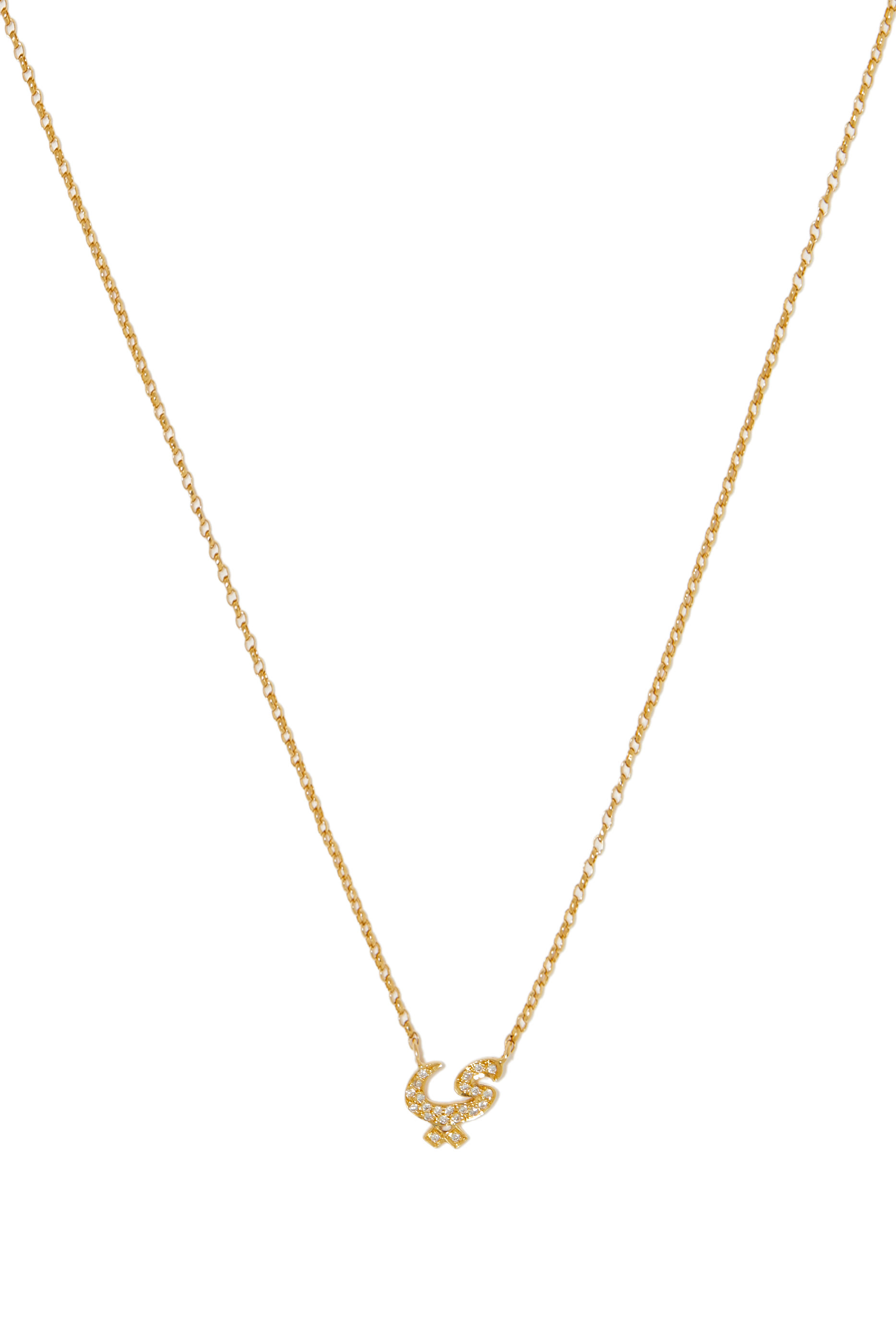 Letter YA Diamond Necklace