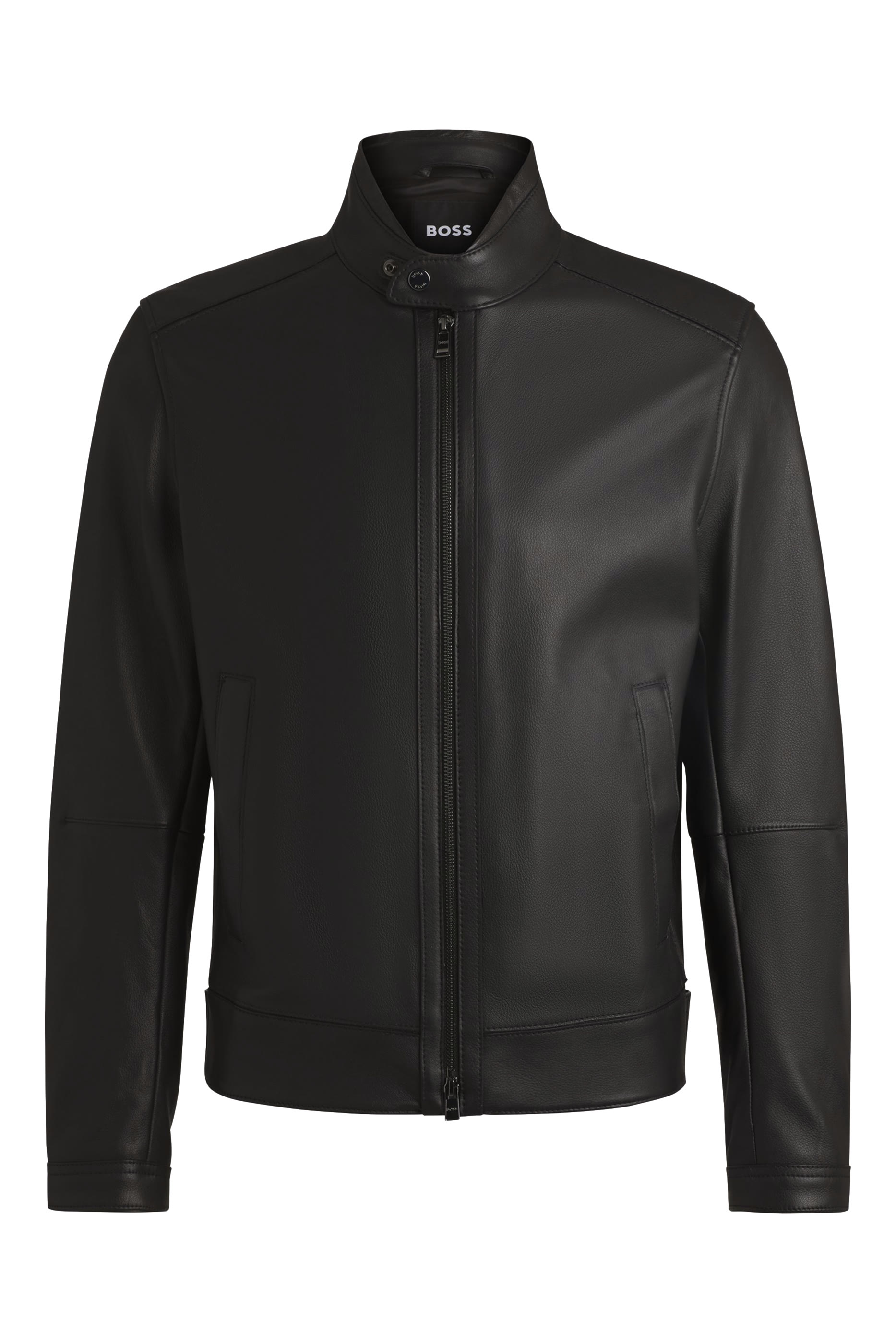 Grained  Nappa Leather Regular-Fit Jacket