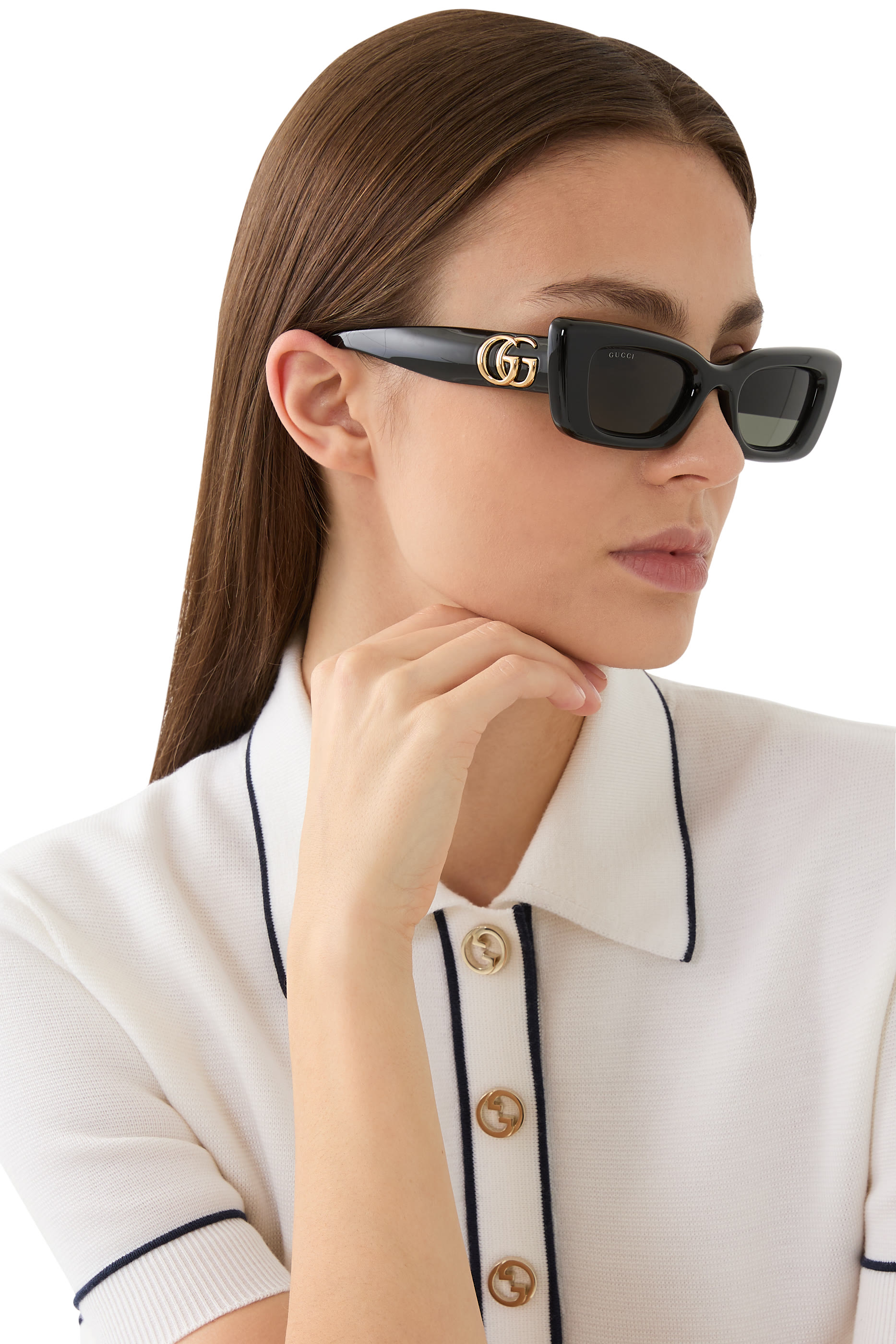 Cat-Eye Frame Sunglasses