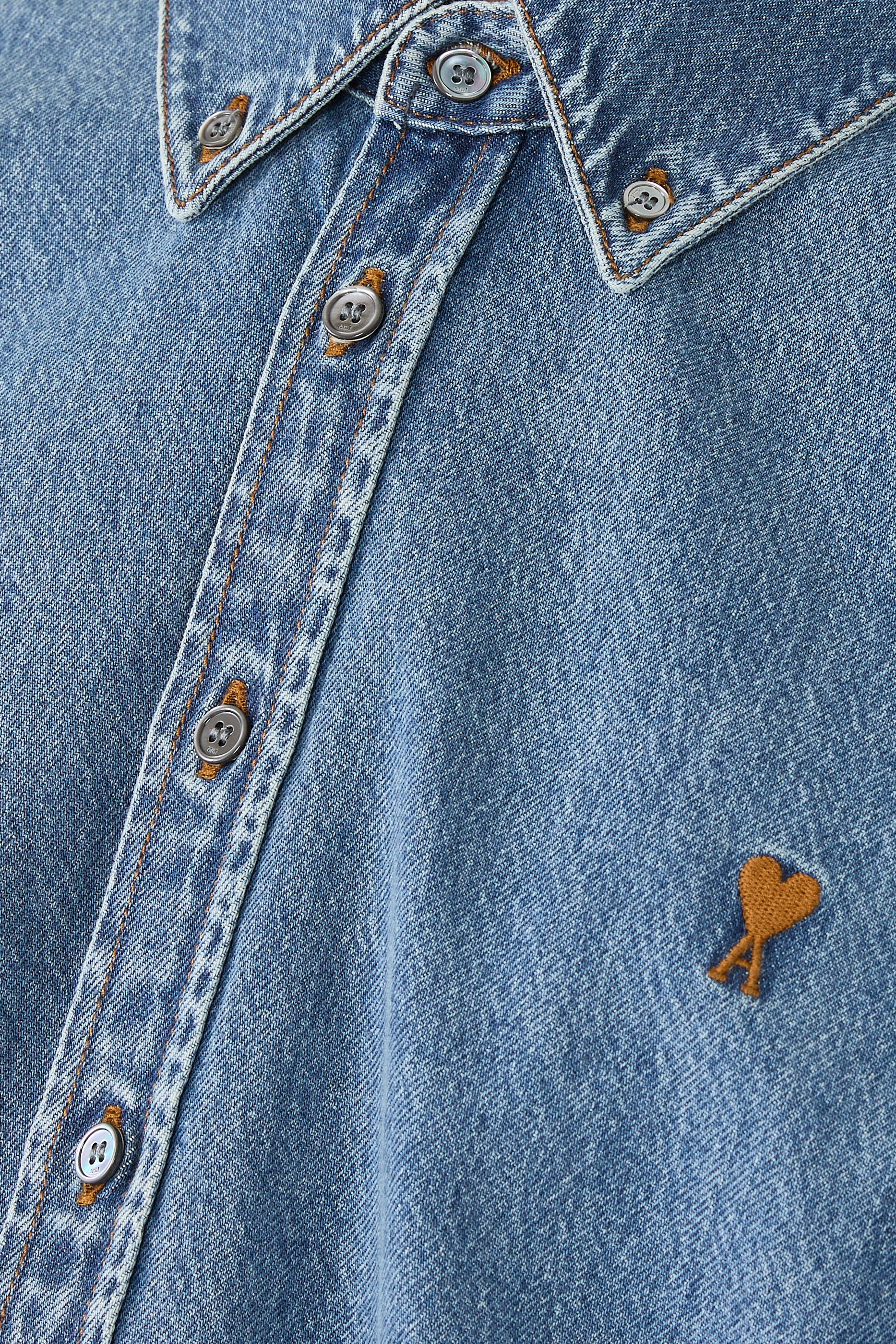  Denim Cotton Ami de Coeur Shirt