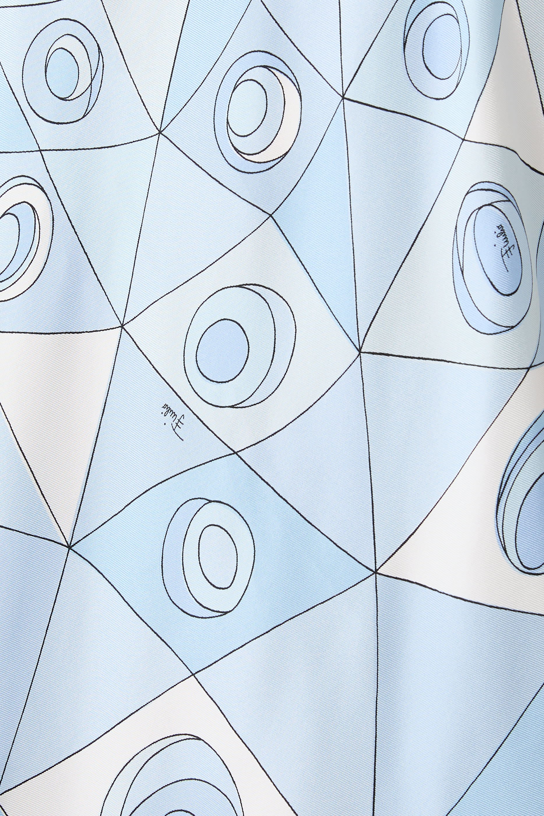 Occhi Print Silk Dress