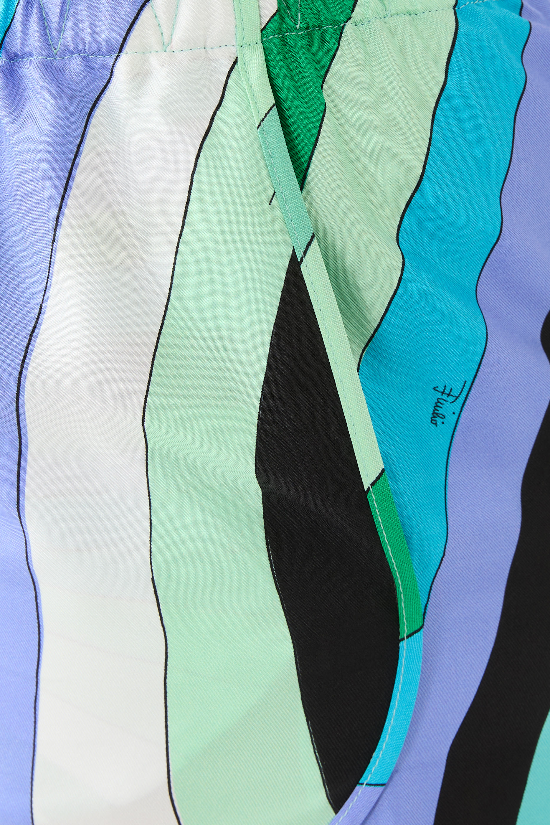 Printed Silk-Twill Shorts