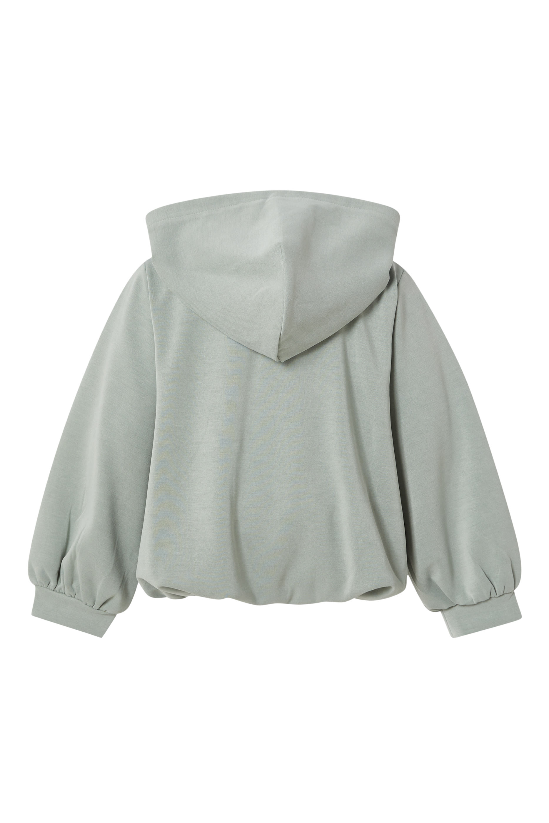 Kids Embossed Logo Zip-Up Hoodie