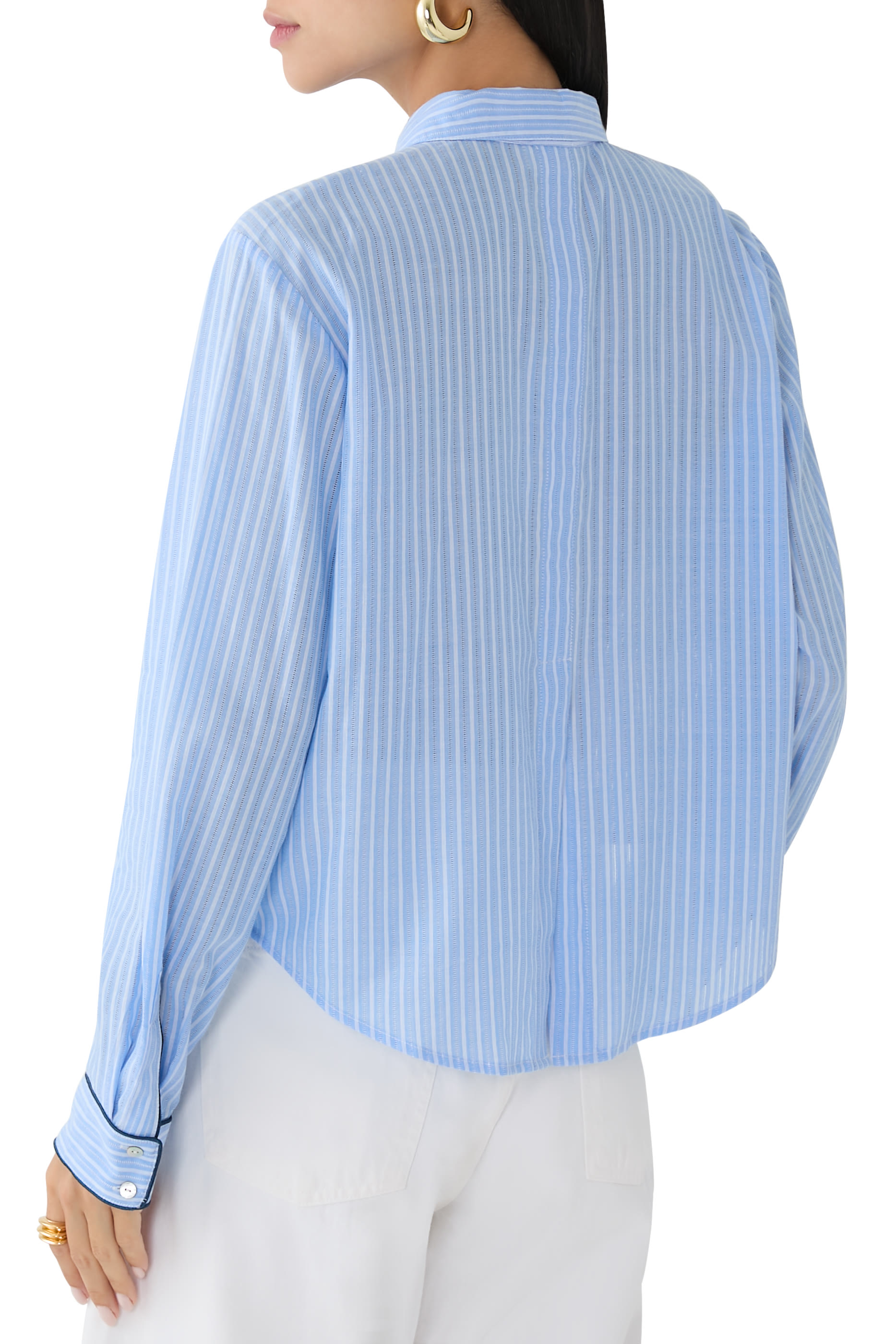  Cosette Cropped Poplin Shirt 