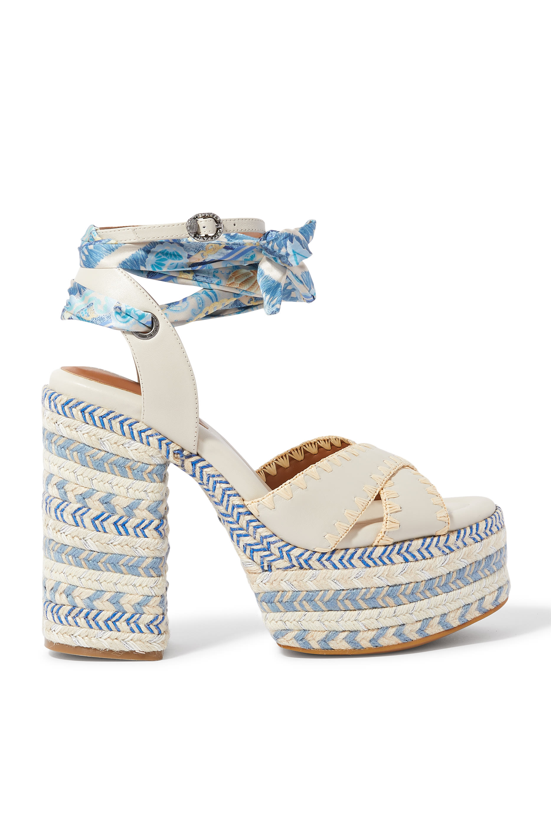 Chelsea 127 Scarf Platform Heels