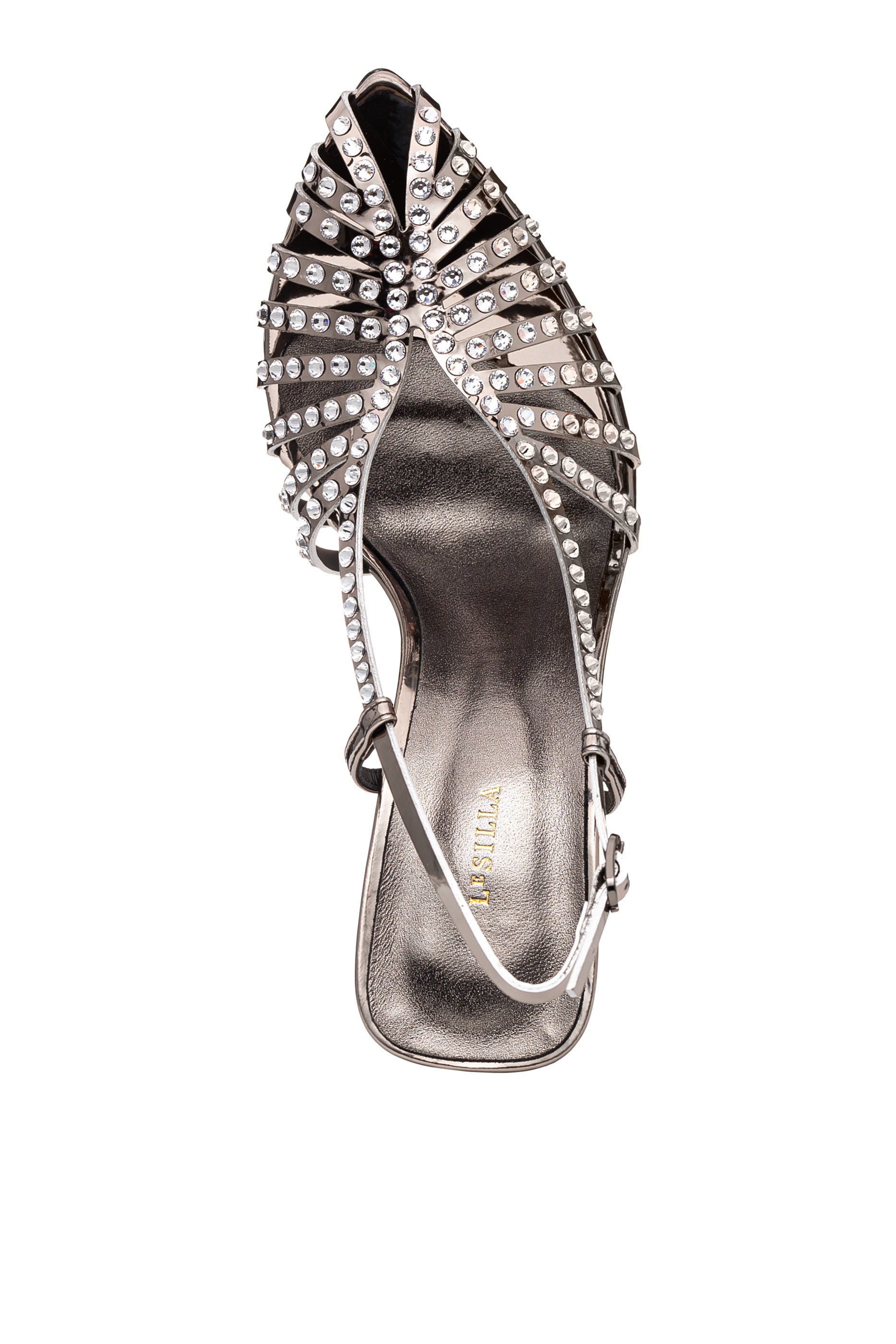 Cage Metallic 100 Slingback Pumps