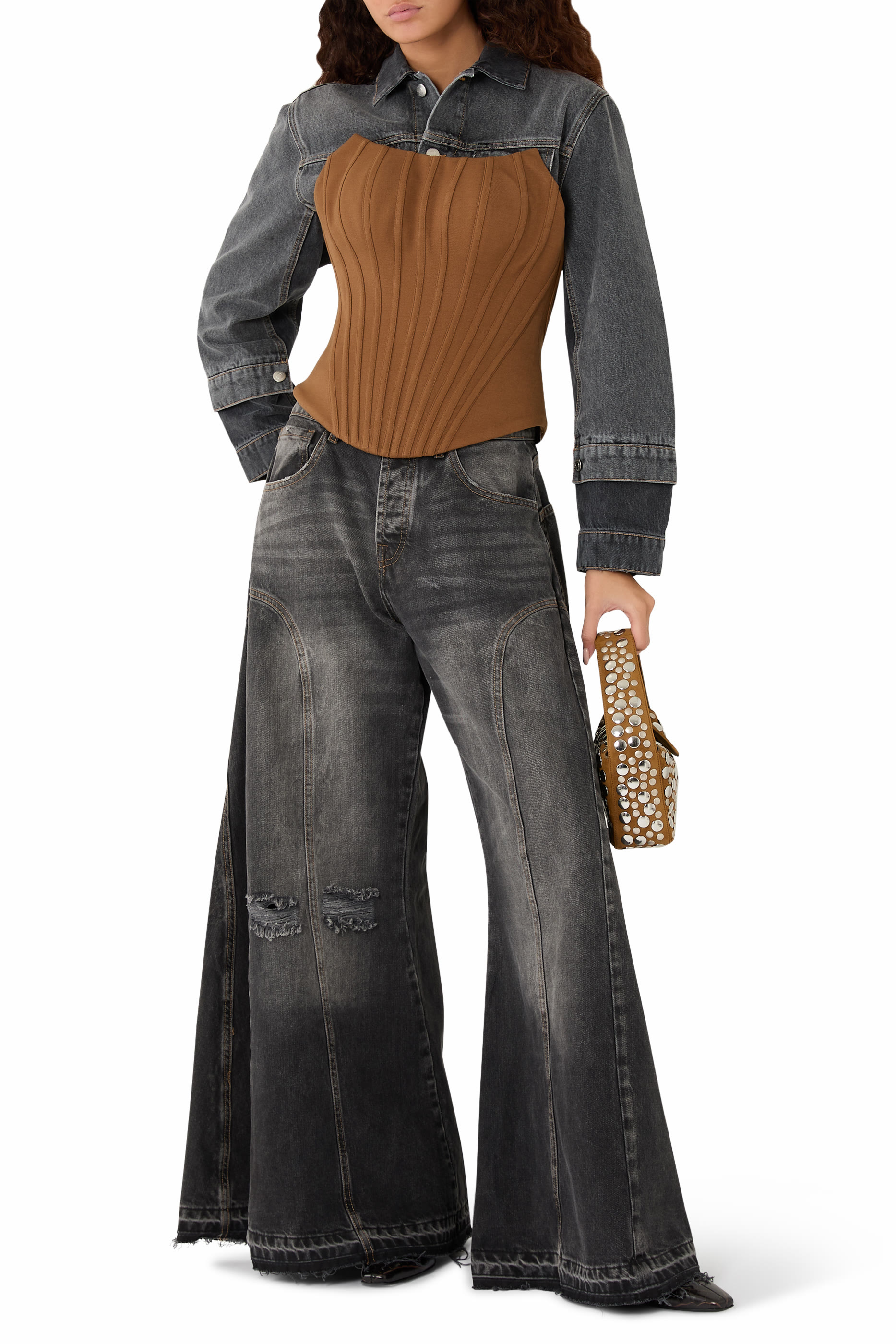 MK Signature Denim Pants