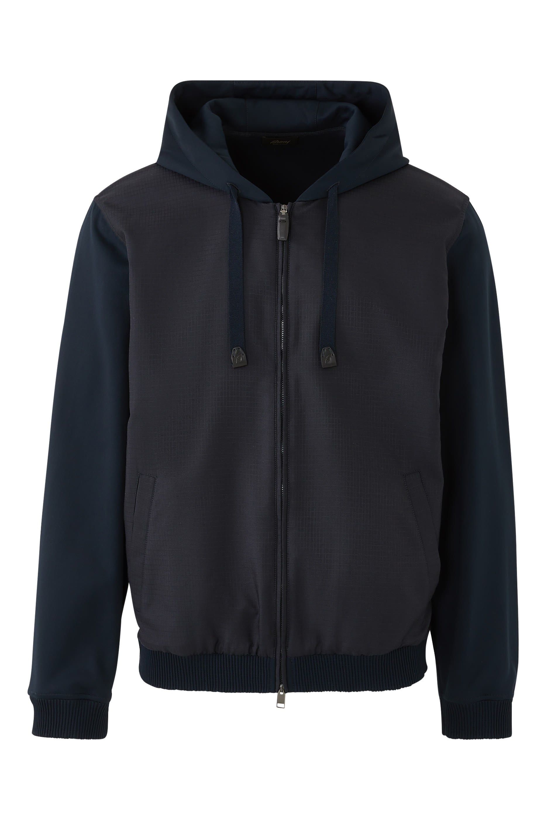 Cotton Full-Zip Hooded Blouson