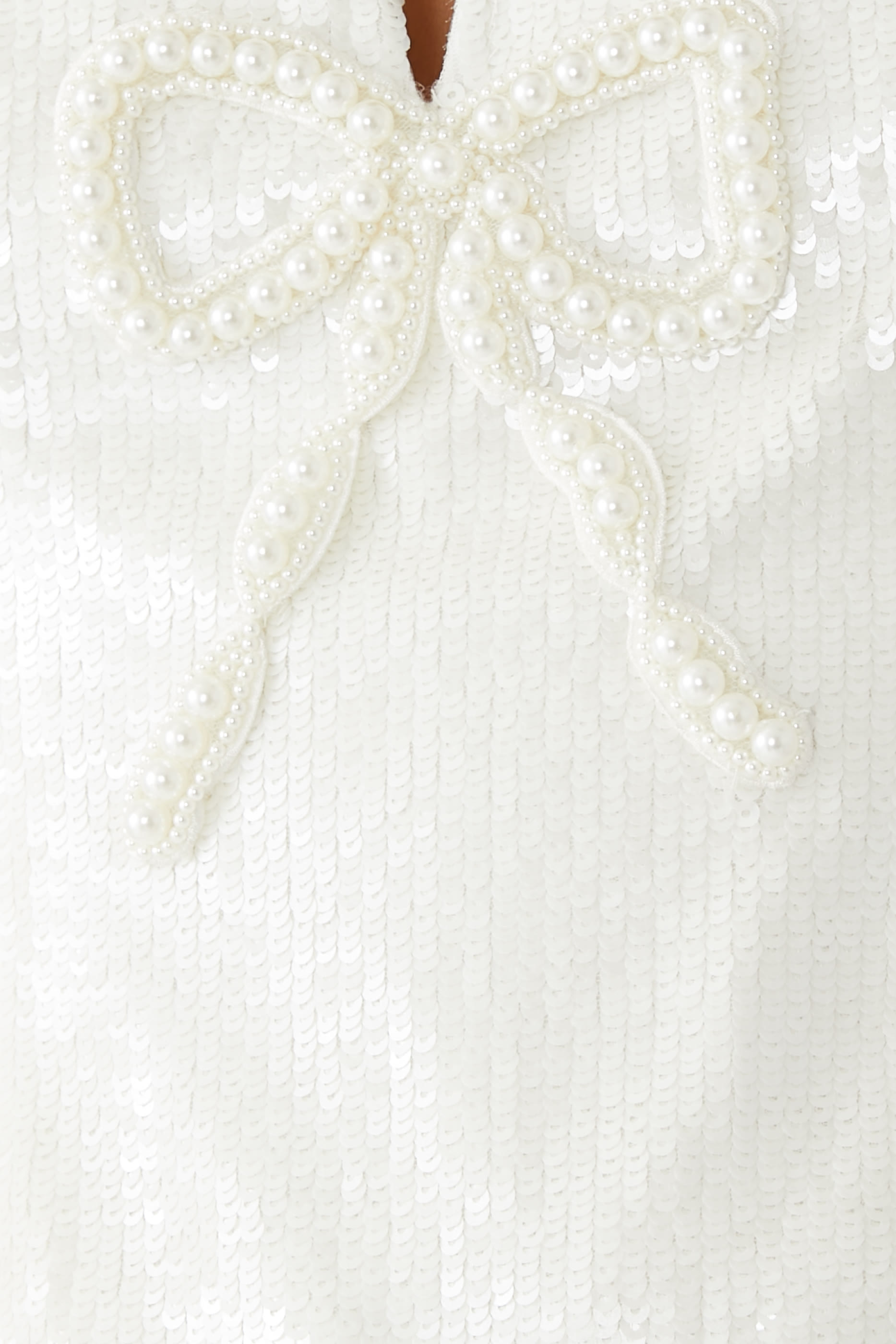 Sequin Bow Mini Dress