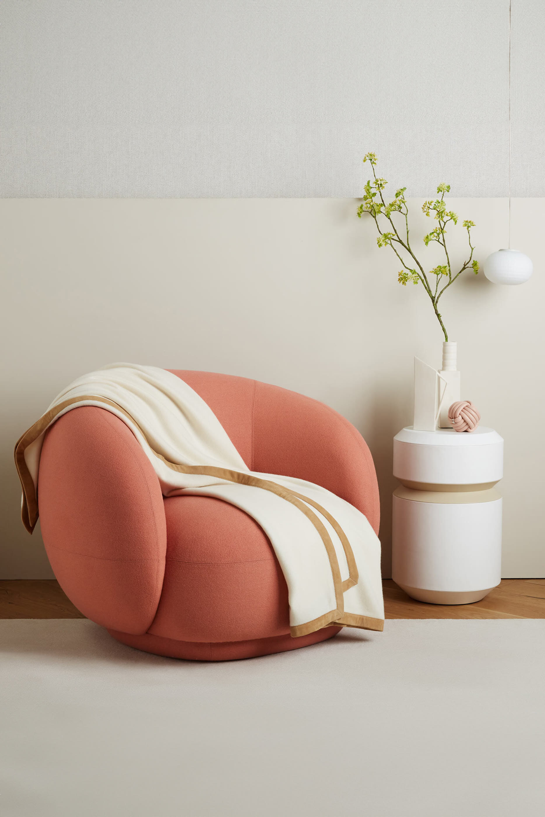 Cashmere & Suede Throw