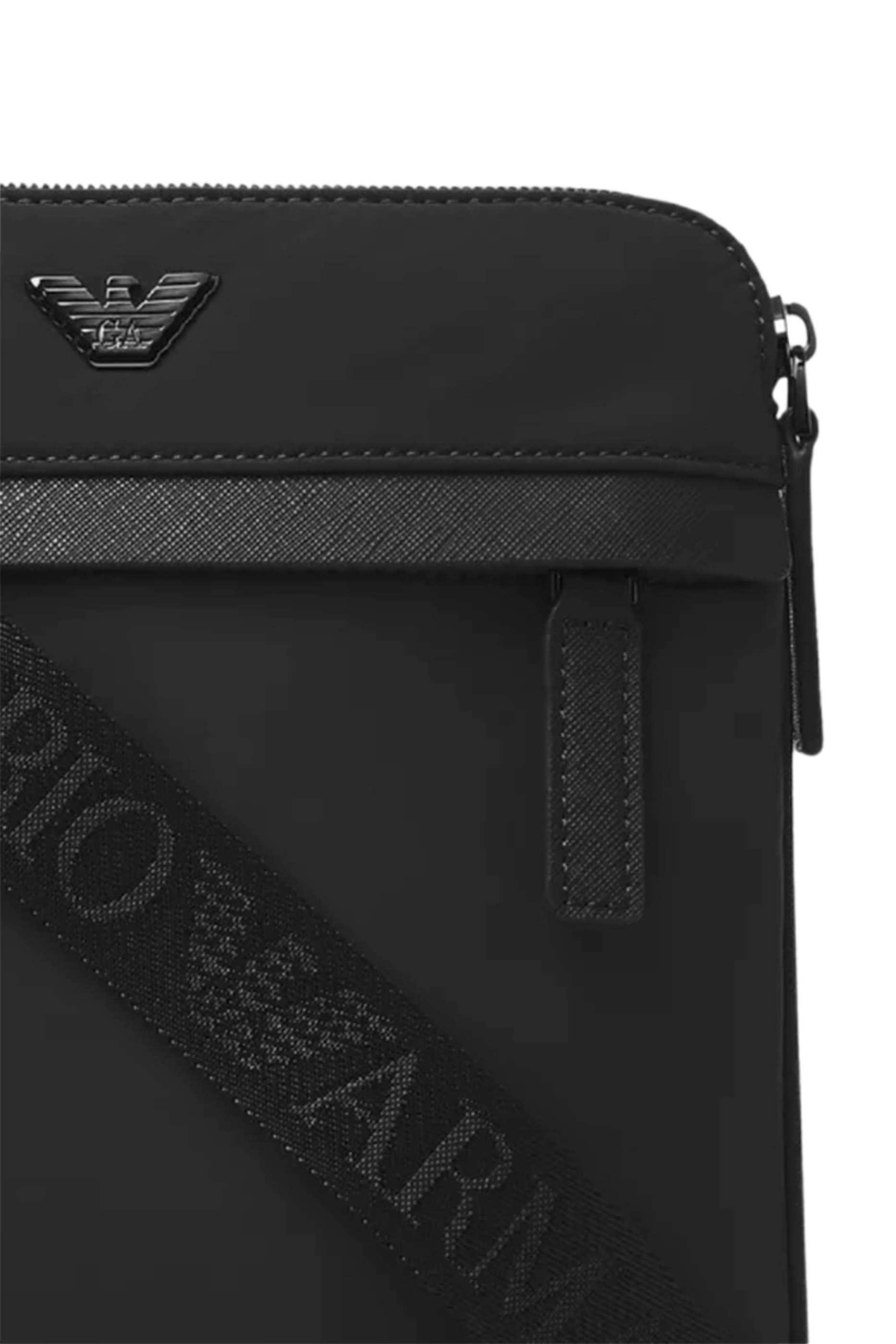 Flat Recycled Nylon Crossbody Bag 